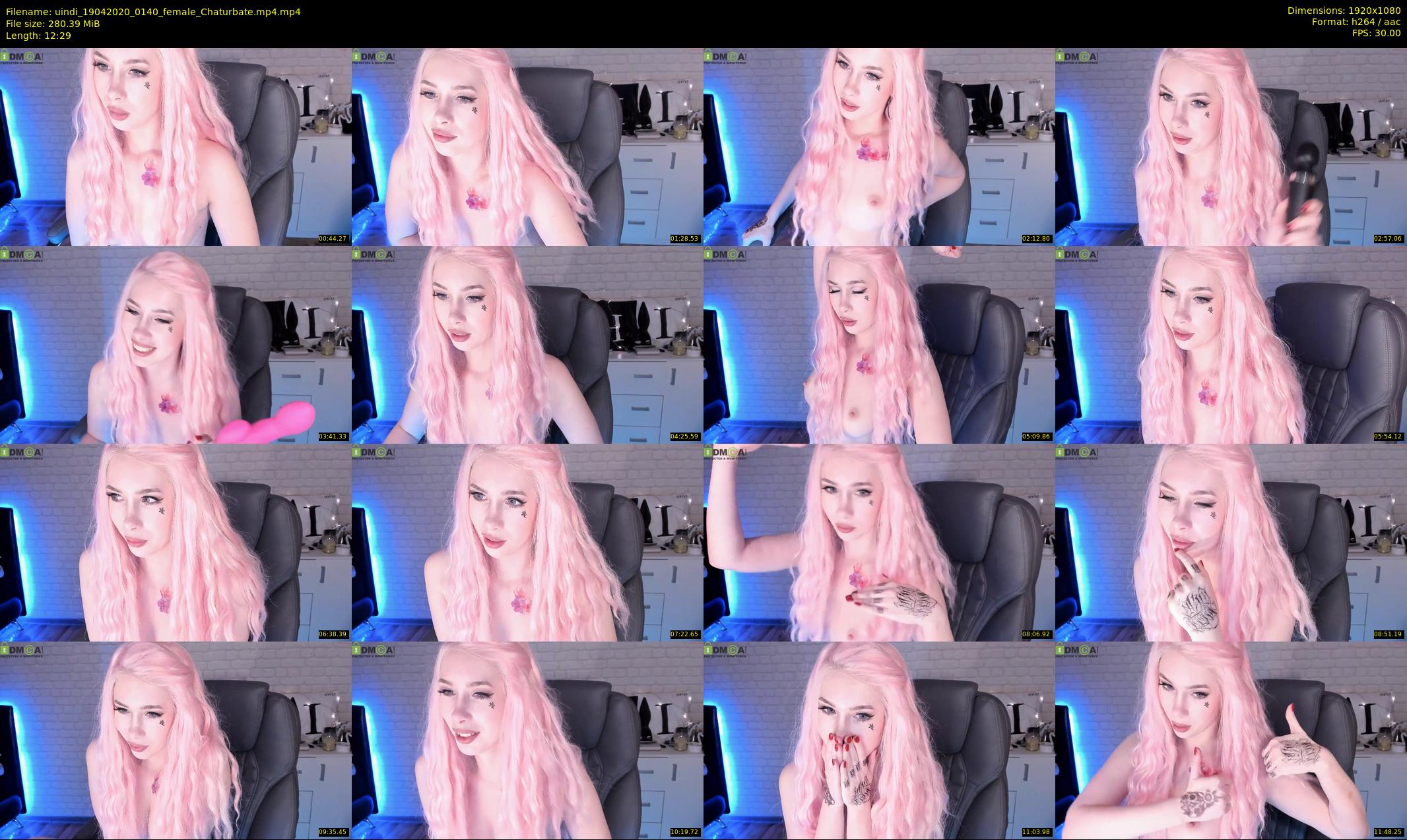 uindi — 13 minute Chaturbate female cam show recording, 1080p, Apr 19, 2020
