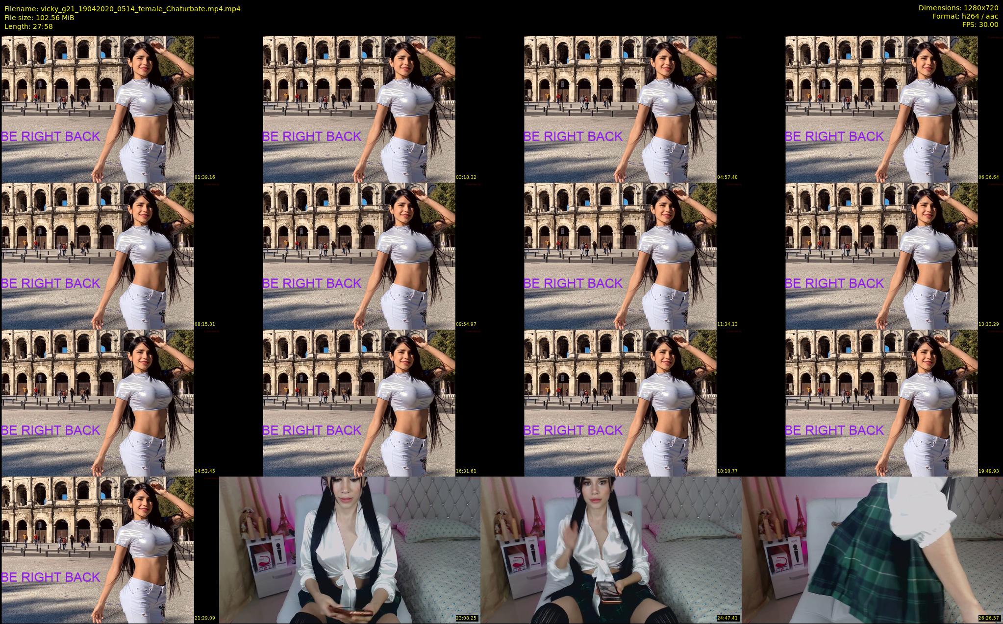 vicky_g21 — 28 minute Chaturbate female cam show recording, 720p, Apr 19, 2020