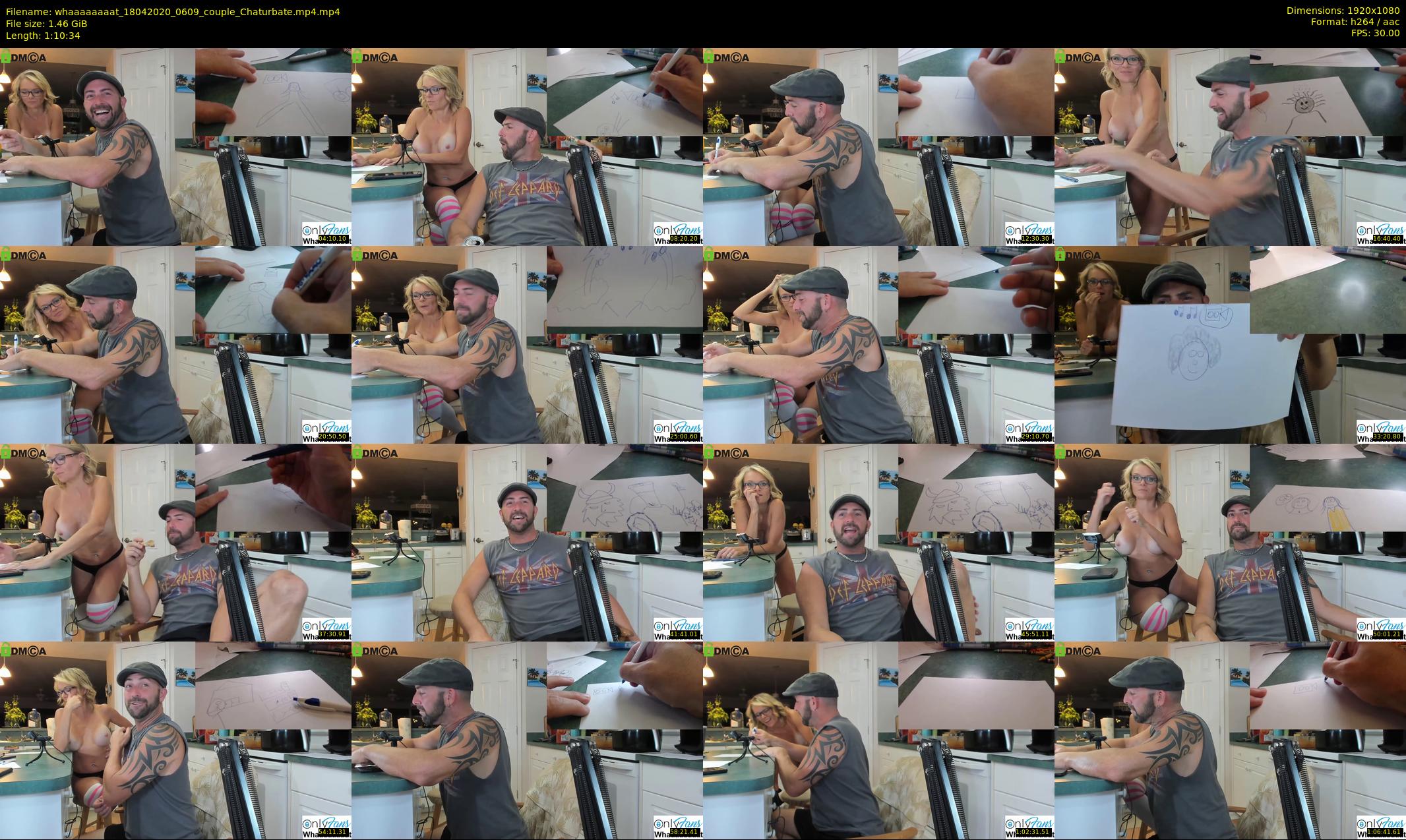 whaaaaaaaat — 71 minute Chaturbate couple cam show recording, 1080p, Apr 18, 2020
