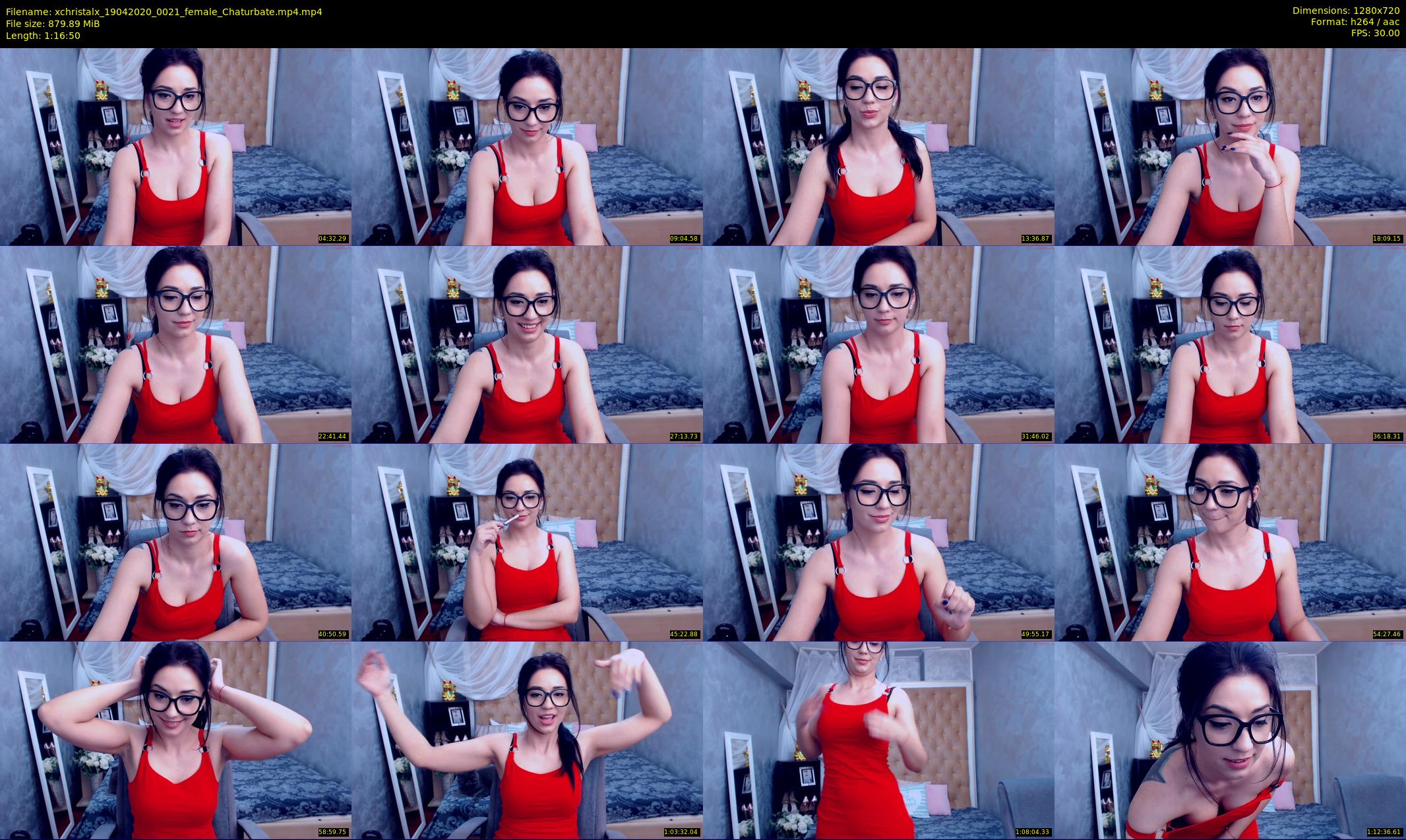 xchristalx — 77 minute Chaturbate female cam show recording, 720p, Apr 19, 2020