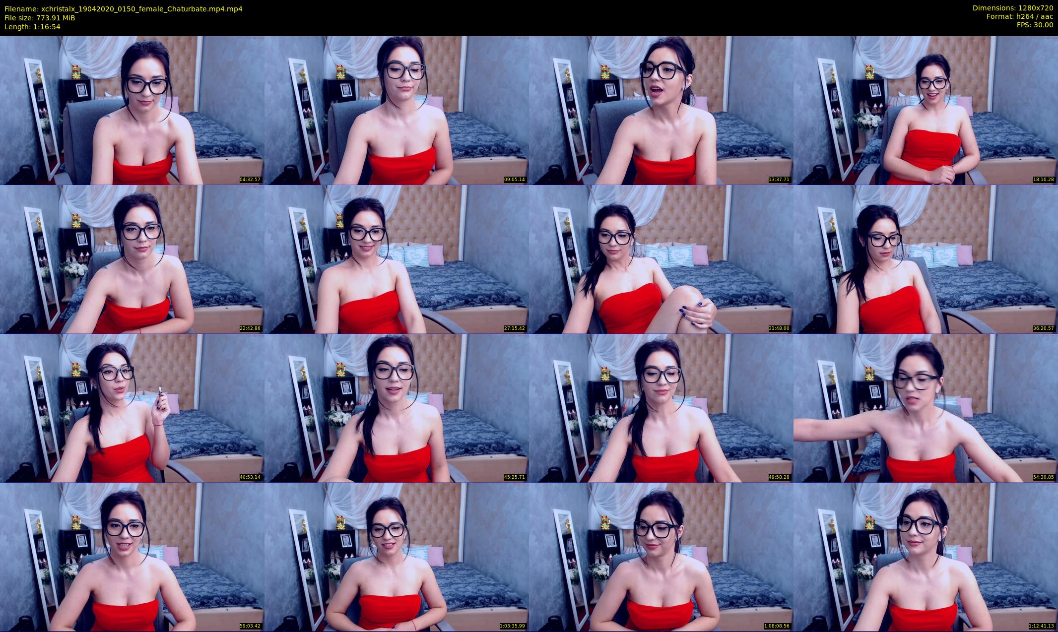 xchristalx — 77 minute Chaturbate female cam show recording, 720p, Apr 19, 2020