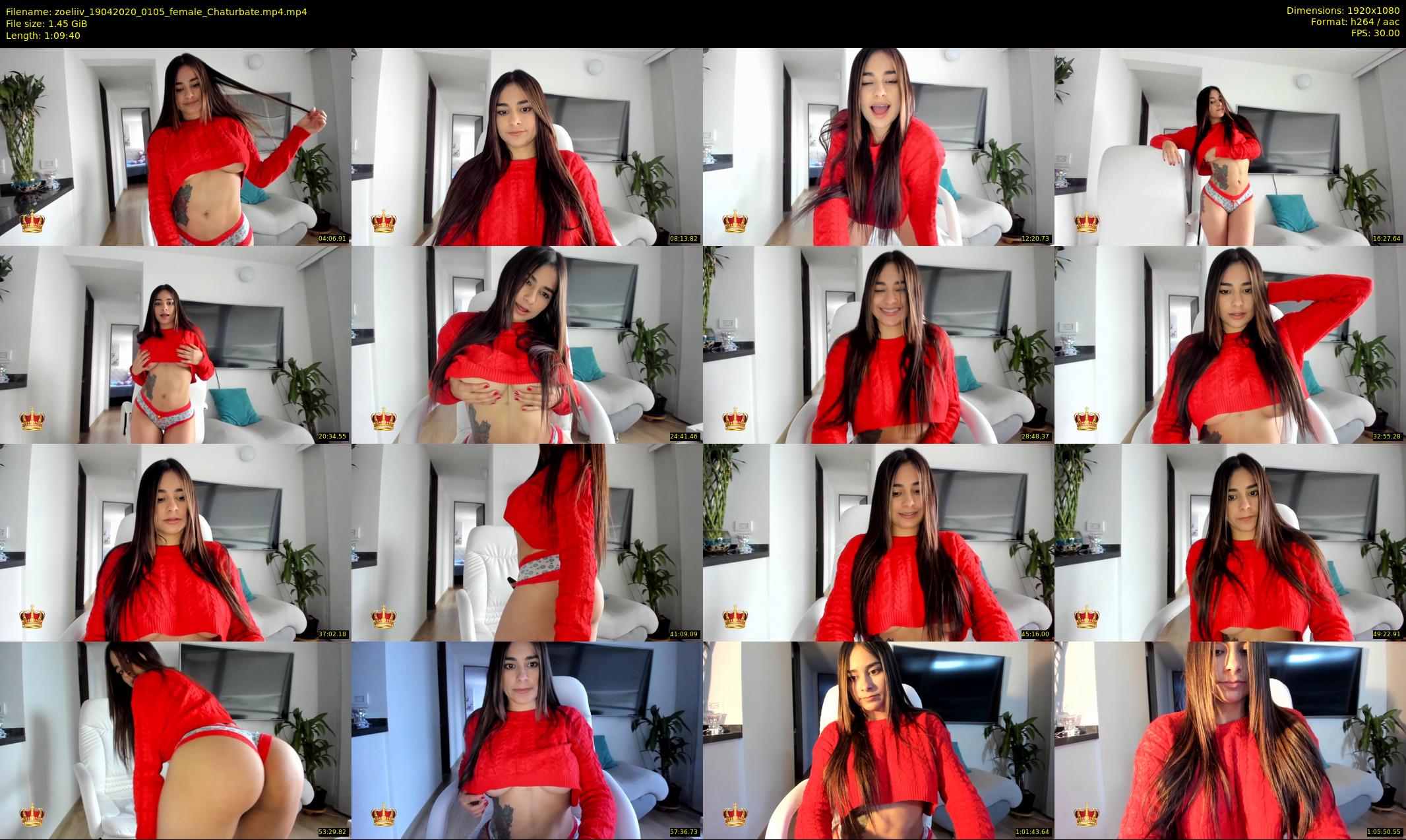 zoeliiv — 70 minute Chaturbate female cam show recording, 1080p, Apr 19, 2020