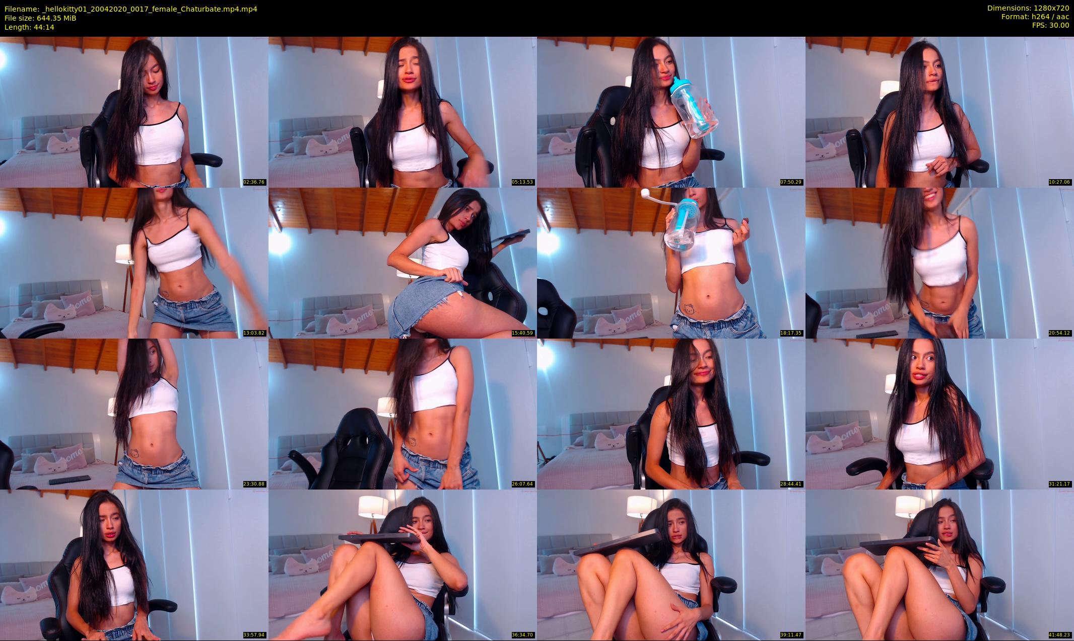 _hellokitty01 — 45 minute Chaturbate female cam show recording, 720p, Apr 20, 2020