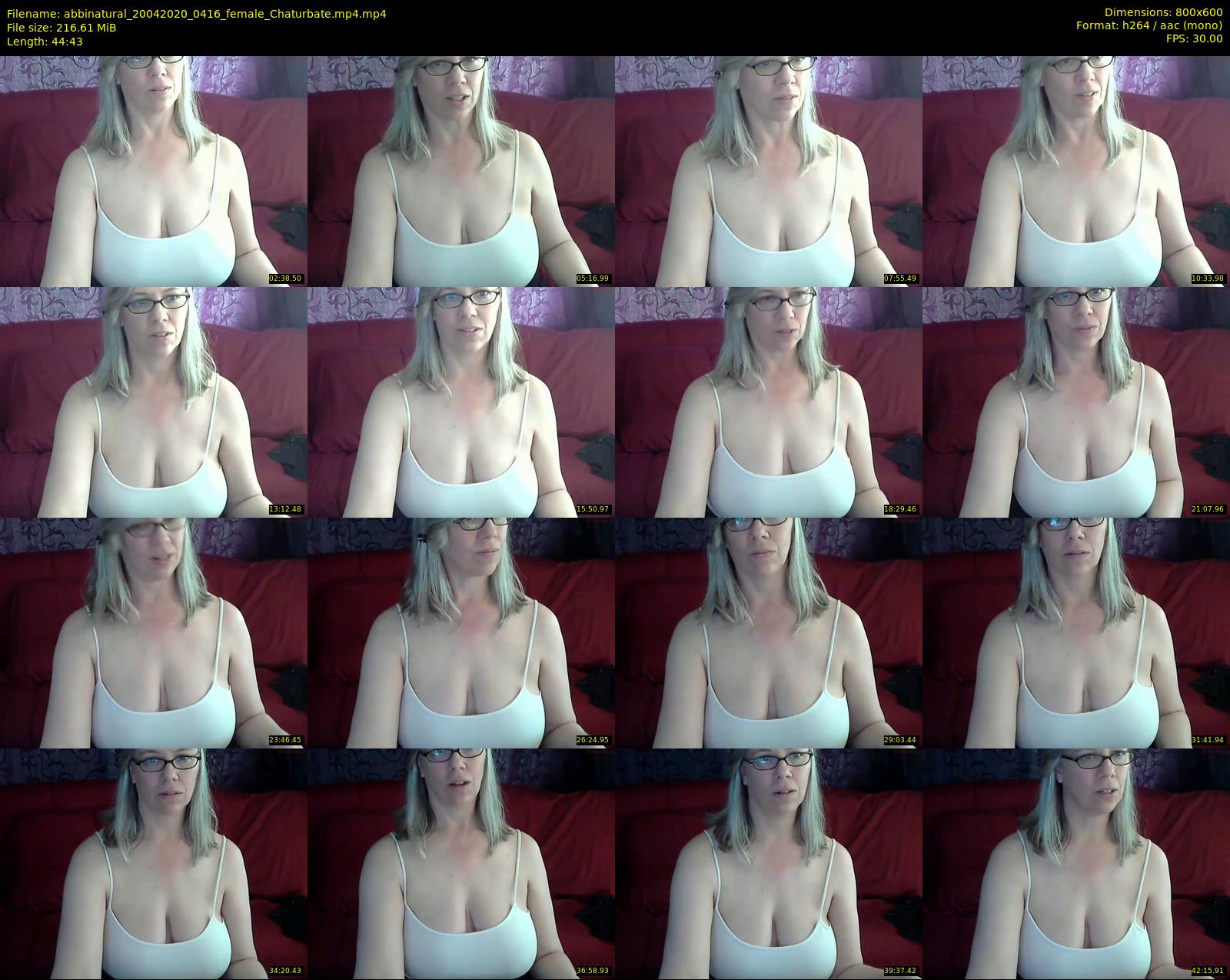 abbinatural — 45 minute Chaturbate female cam show recording, 480p, Apr 20, 2020