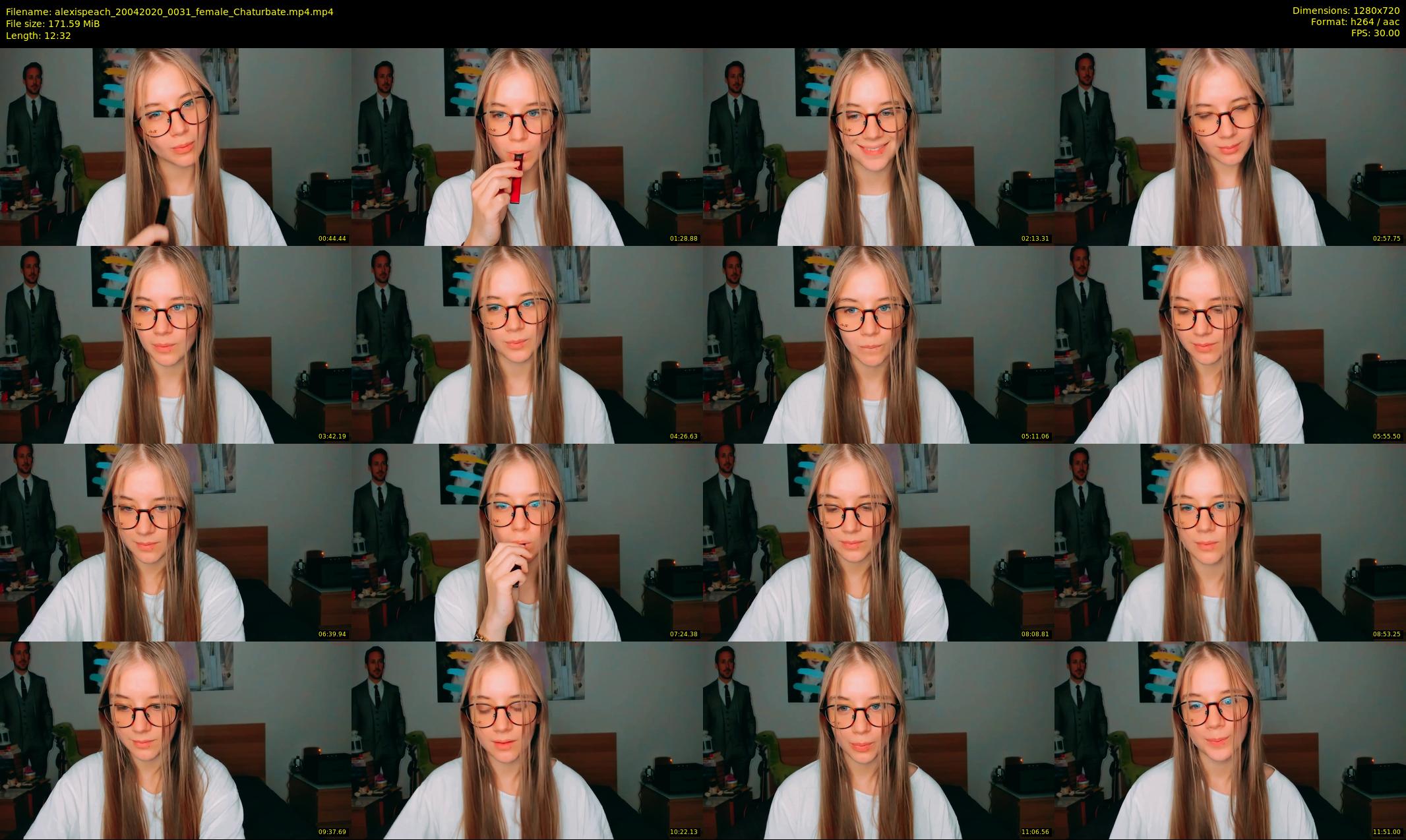alexispeach — 13 minute Chaturbate female cam show recording, 720p, Apr 20, 2020