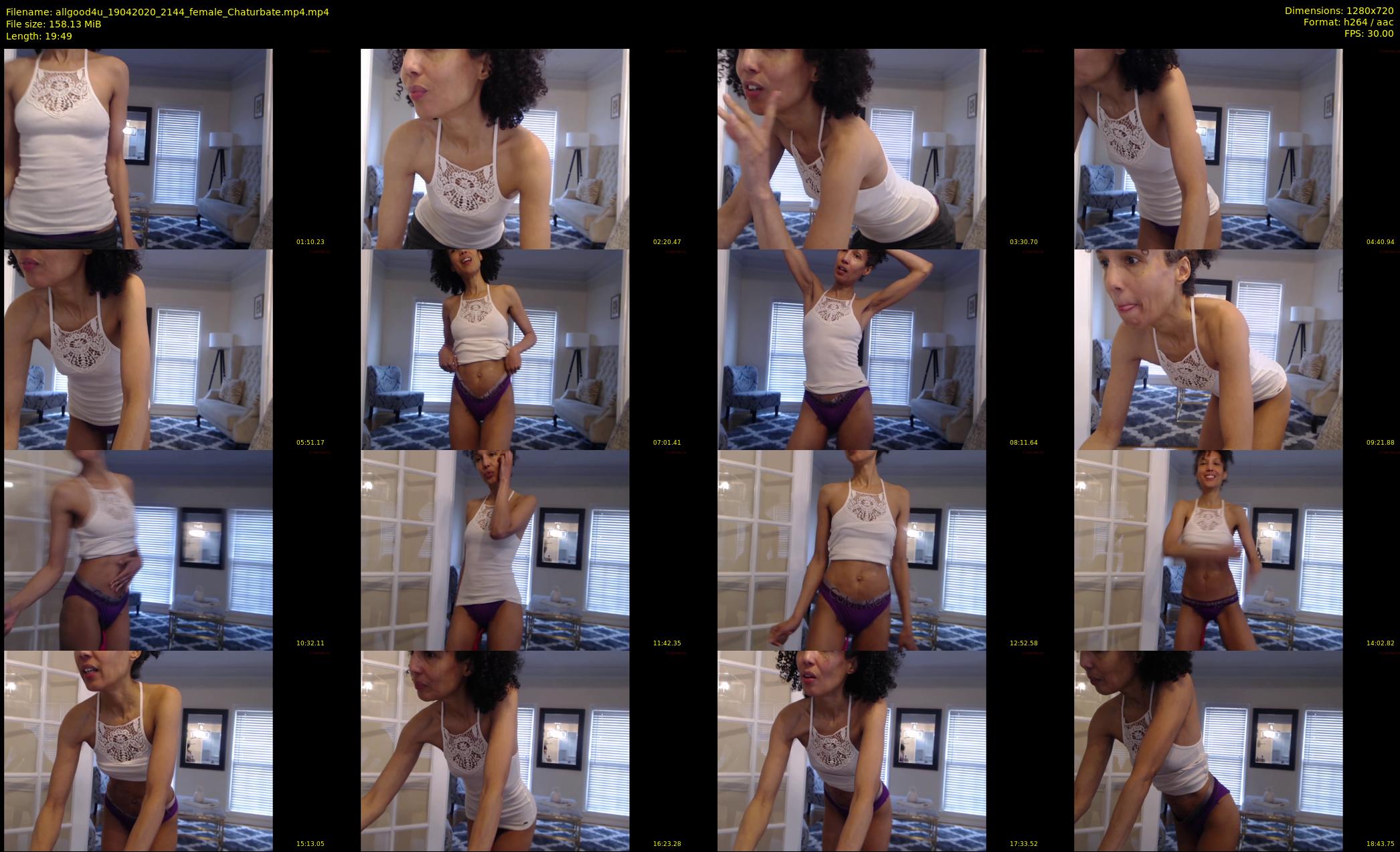 allgood4u — 20 minute Chaturbate couple cam show recording, 720p, Apr 19, 2020