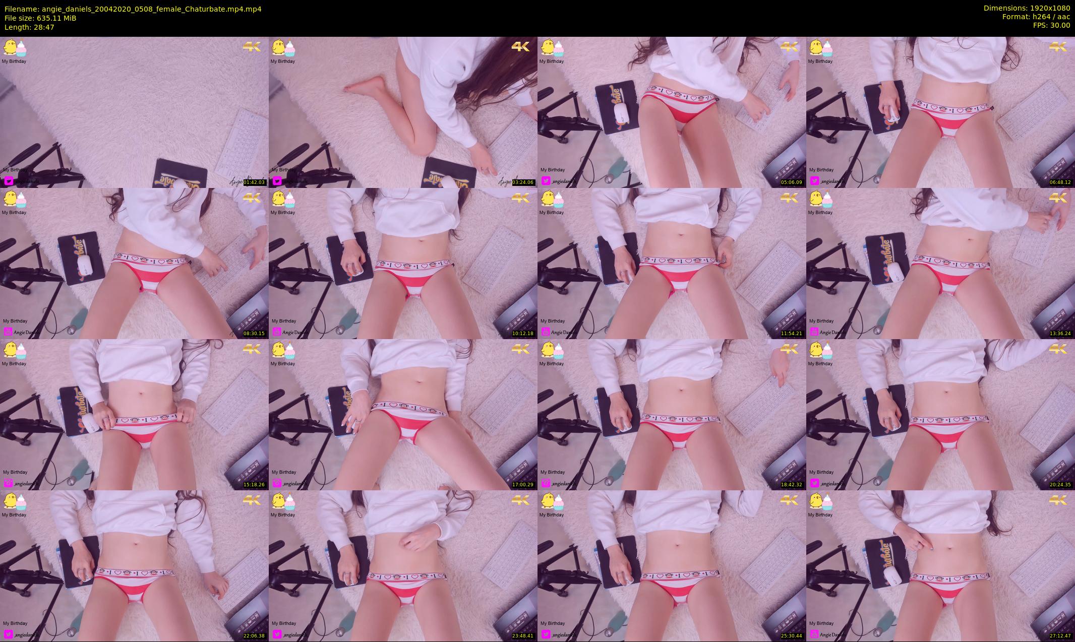 angie_daniels — 29 minute Chaturbate female cam show recording, 1080p, Apr 20, 2020