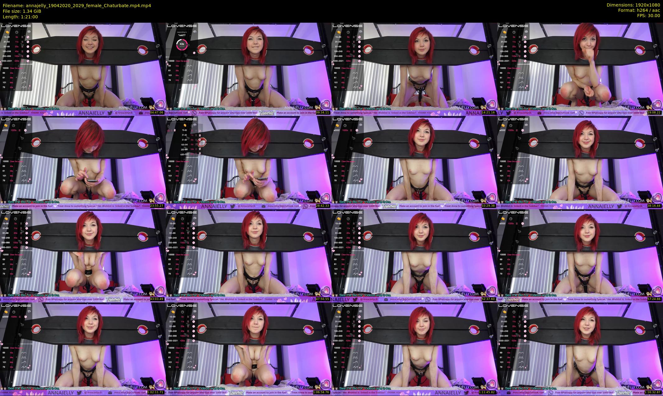 annajelly — 81 minute Chaturbate couple cam show recording, 1080p, Apr 19, 2020