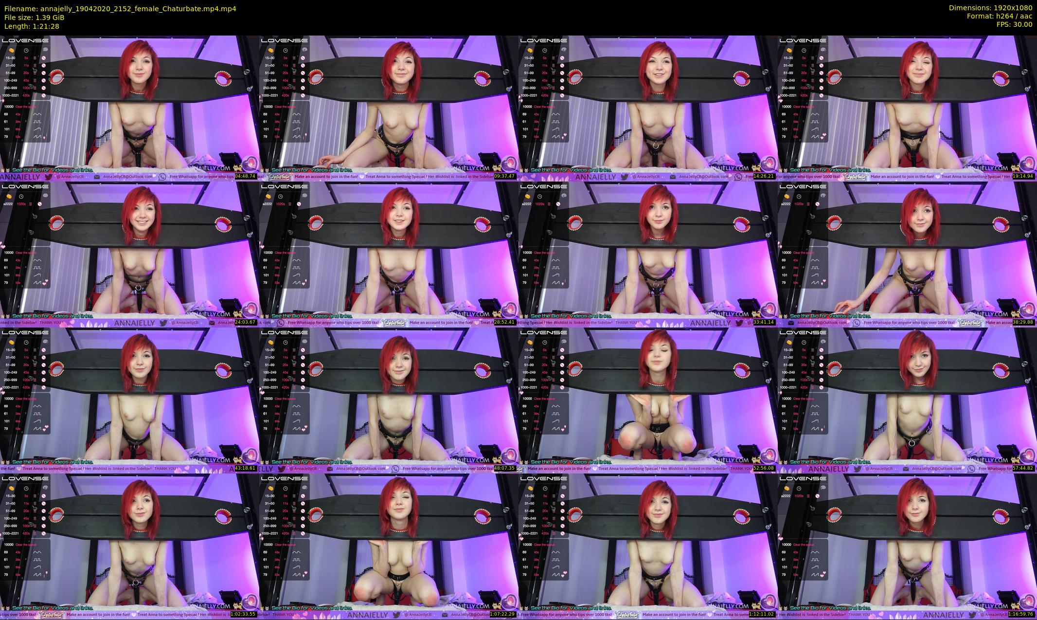 annajelly — 82 minute Chaturbate couple cam show recording, 1080p, Apr 19, 2020