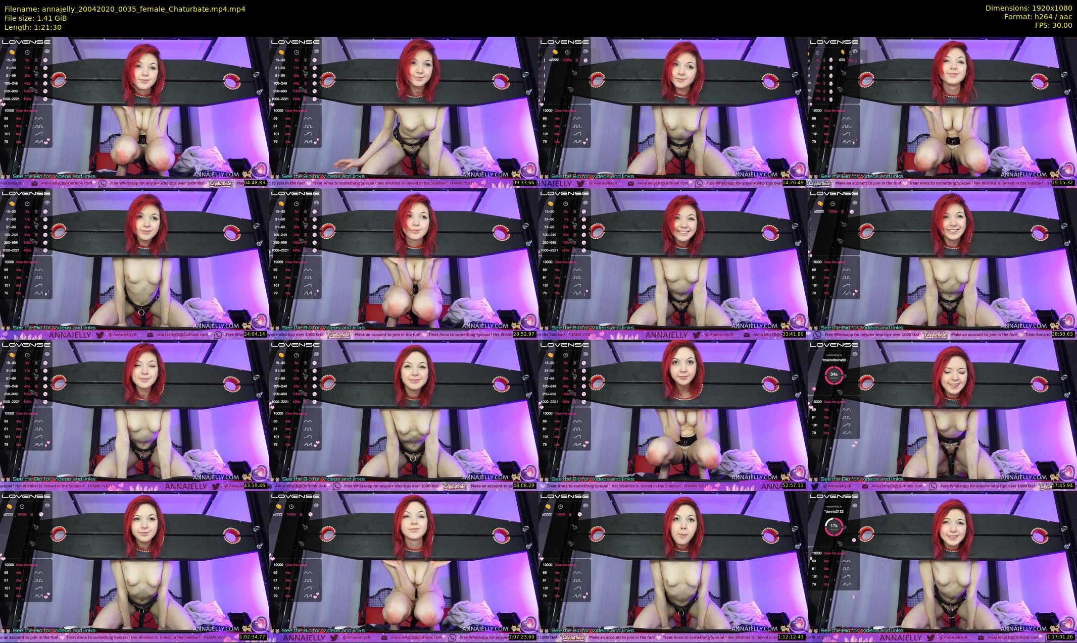 annajelly — 82 minute Chaturbate couple cam show recording, 1080p, Apr 20, 2020