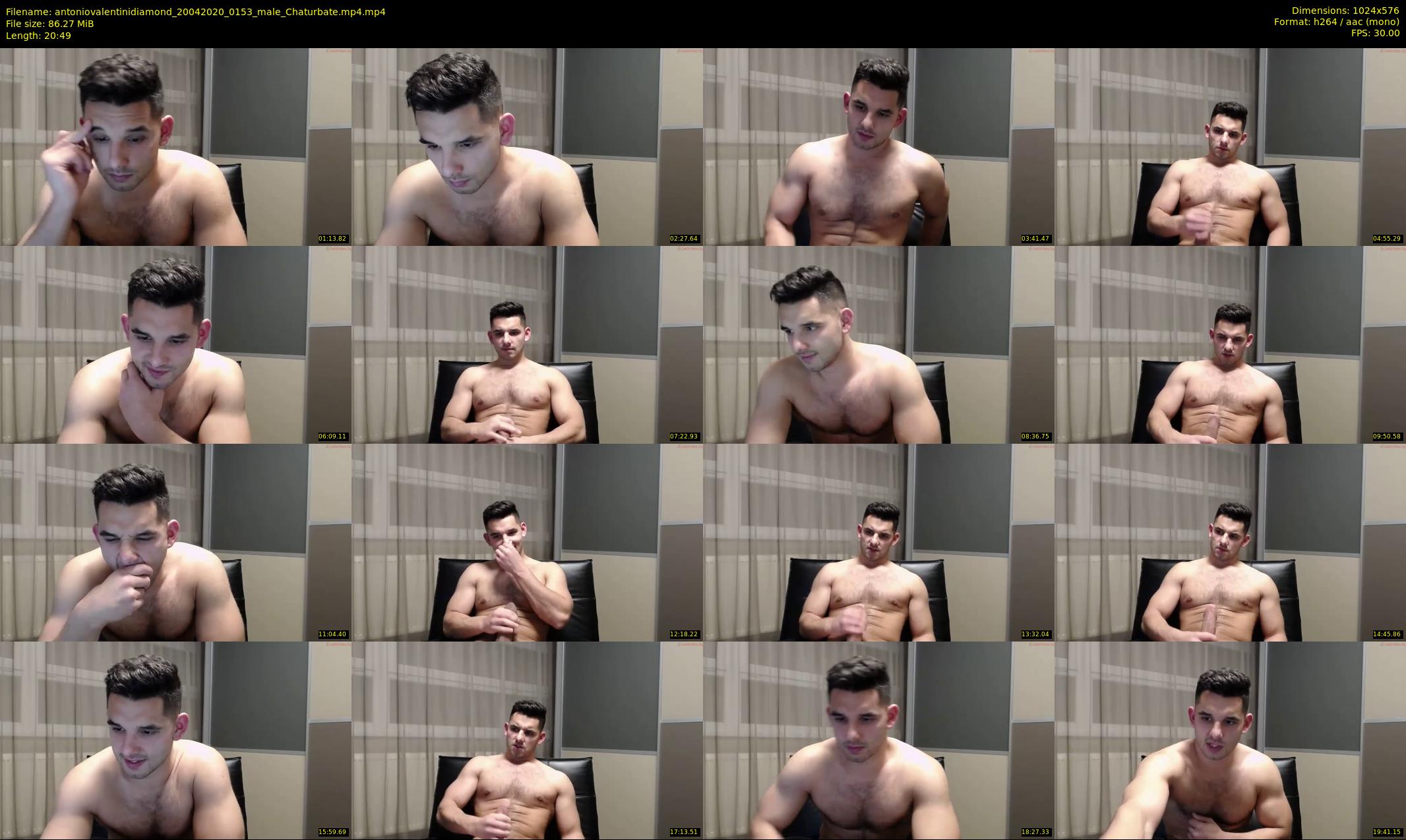 antoniovalentinidiamond — 21 minute Chaturbate male cam show recording, 480p, Apr 20, 2020
