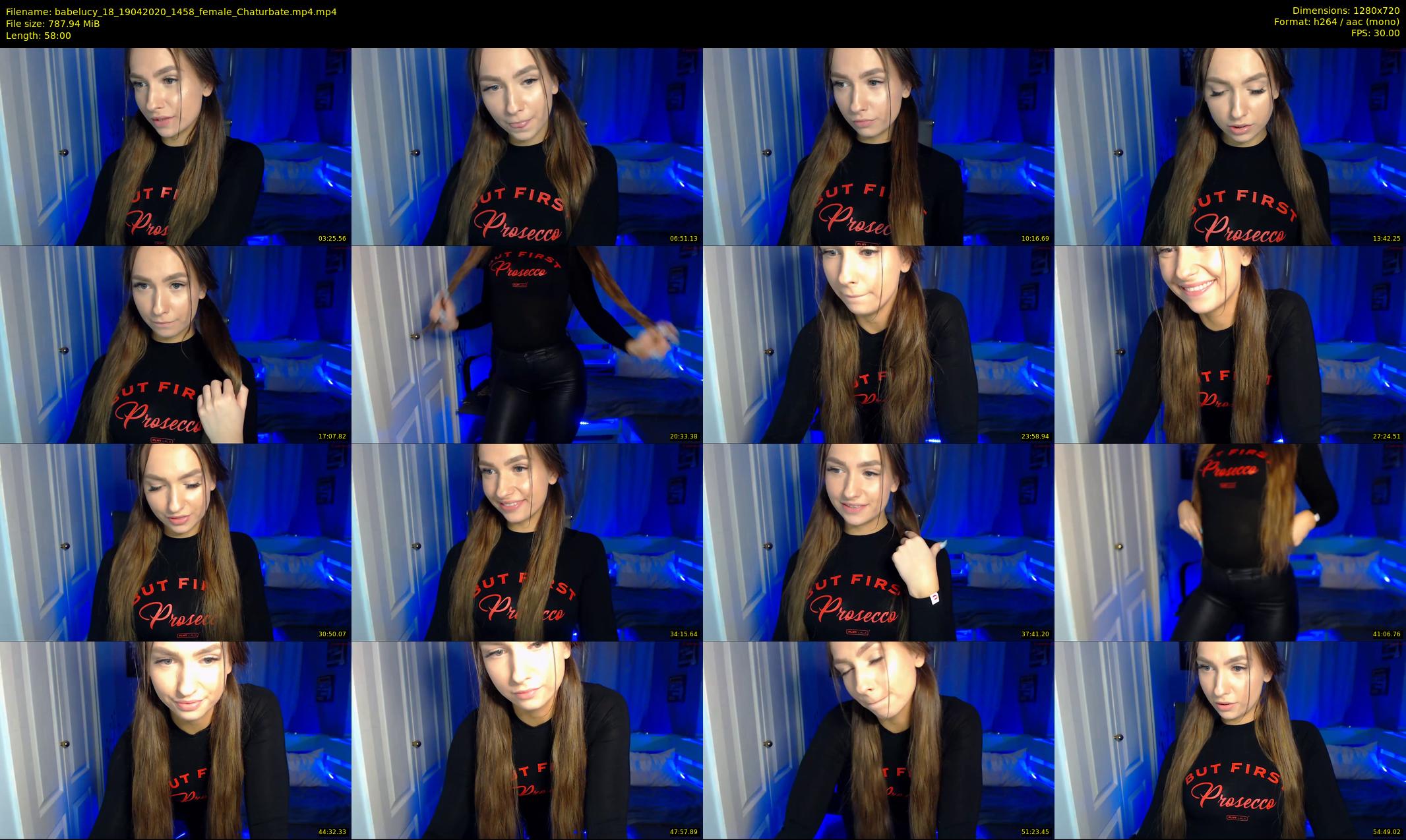 babelucy_18 — 58 minute Chaturbate female cam show recording, 720p, Apr 19, 2020