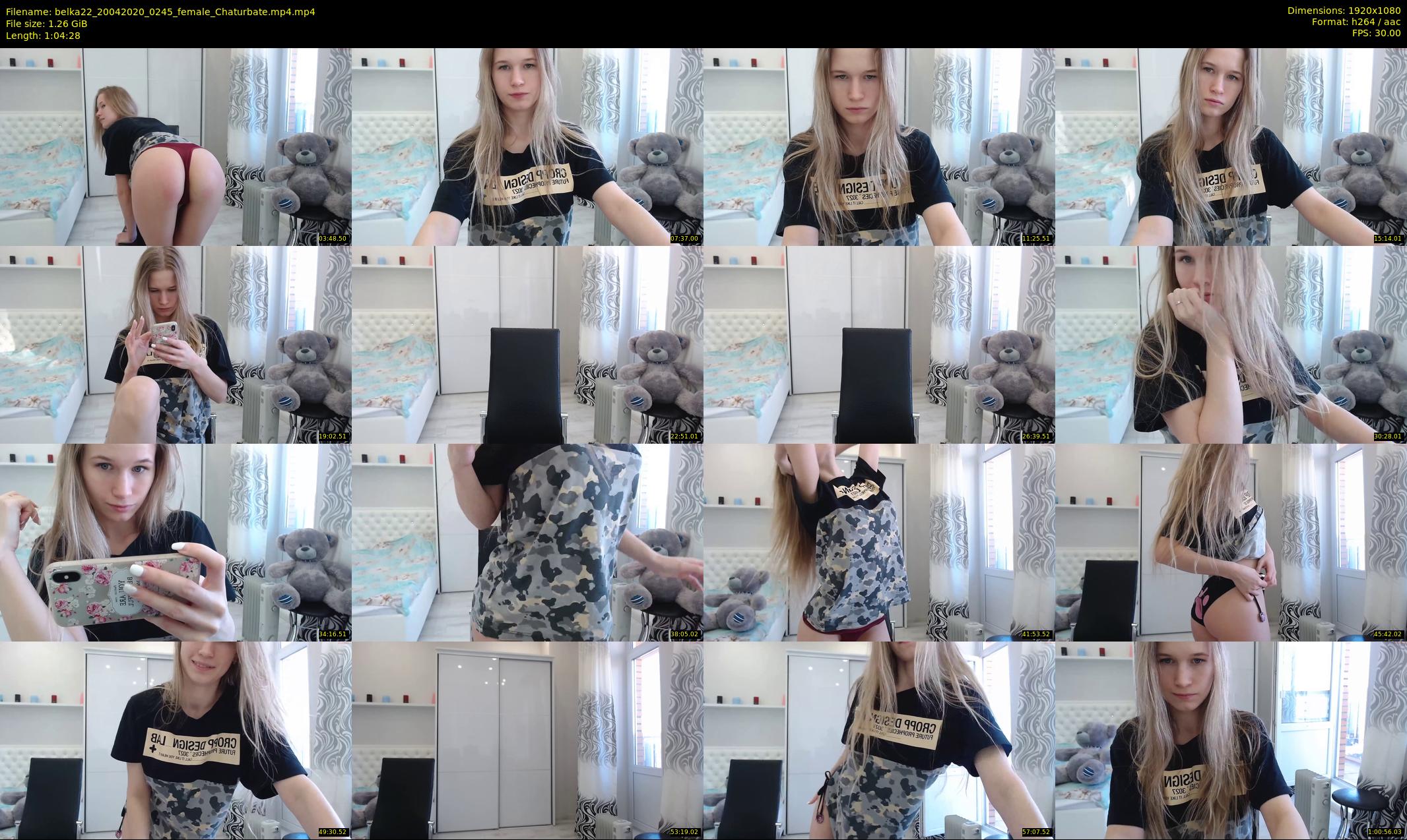 belka22 — 65 minute Chaturbate female cam show recording, 1080p, Apr 20, 2020