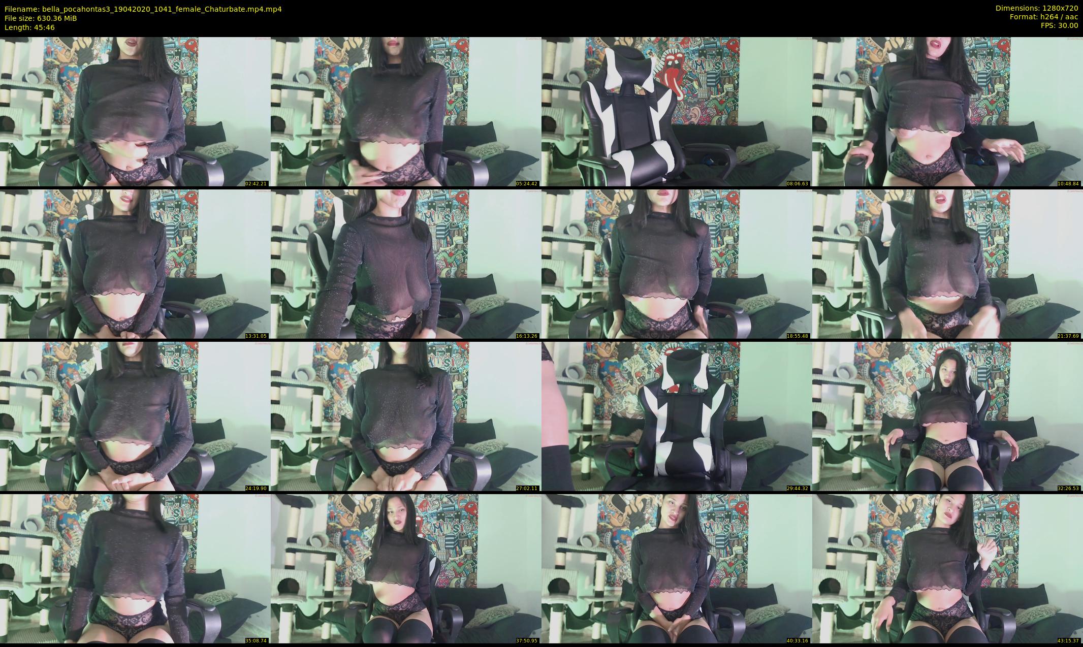 bella_pocahontas3 — 46 minute Chaturbate female cam show recording, 720p, Apr 19, 2020