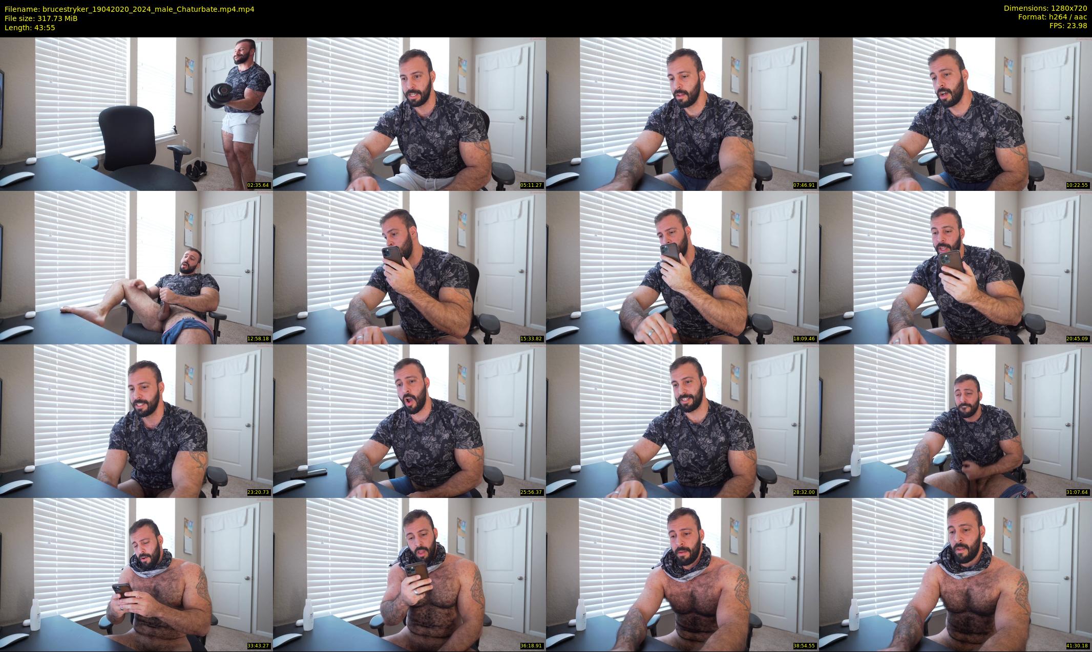 brucestryker — 44 minute Chaturbate male cam show recording, 720p, Apr 19, 2020