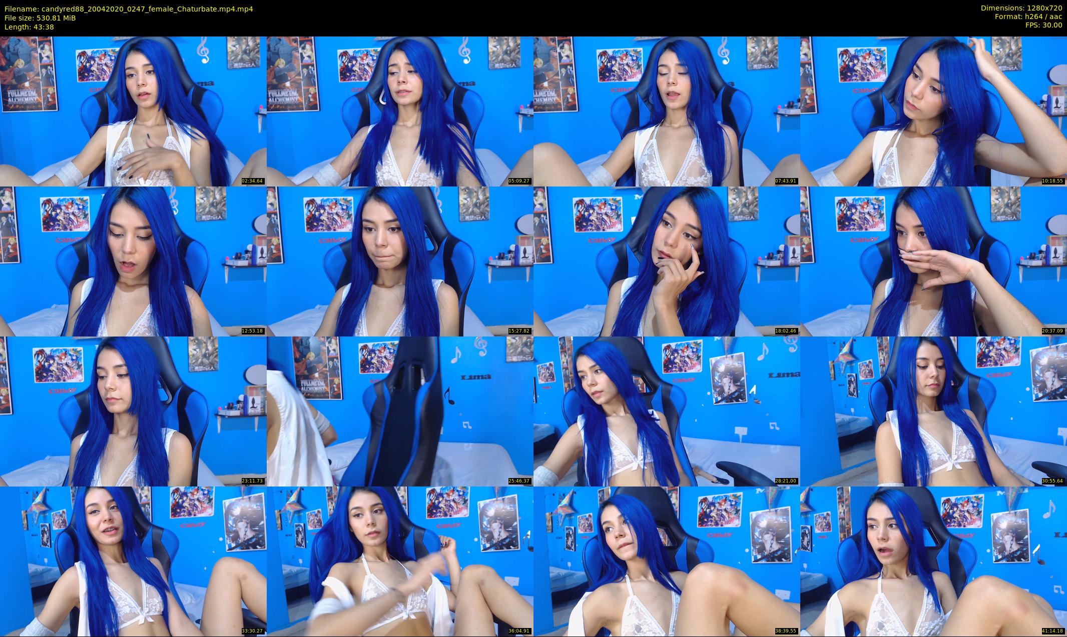candyred88 — 44 minute Chaturbate female cam show recording, 720p, Apr 20, 2020