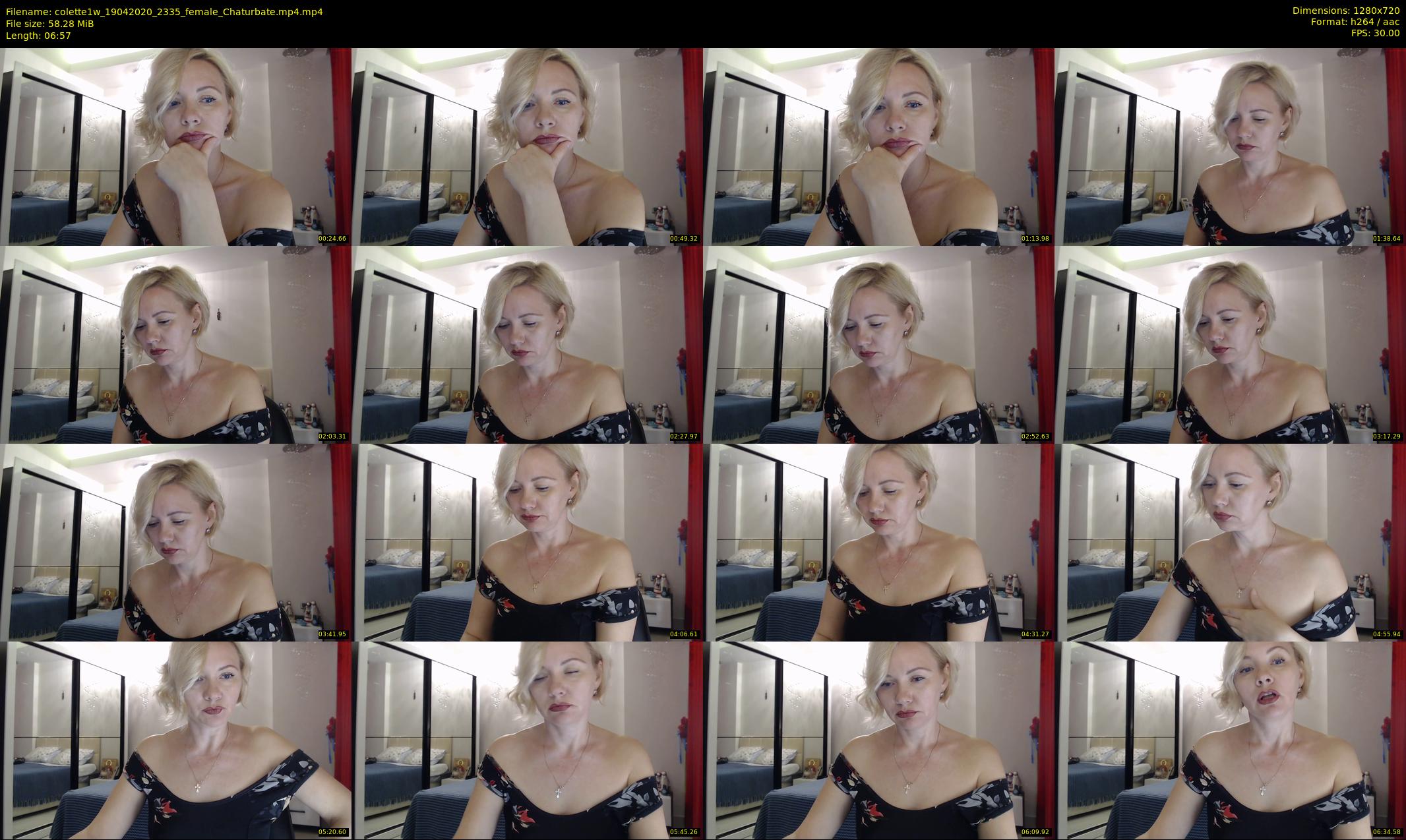 colette1w — 7 minute Chaturbate female cam show recording, 720p, Apr 19, 2020