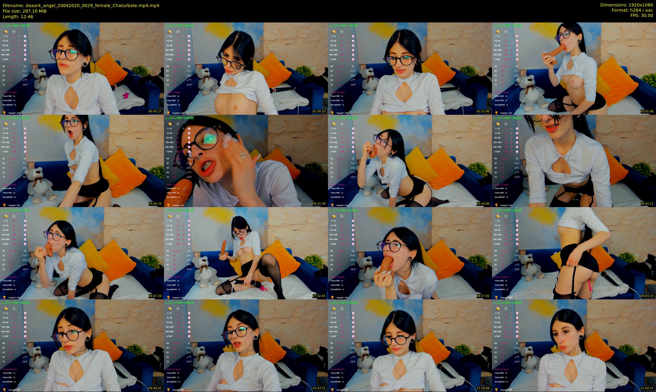 daaark_angel — 13 minute Chaturbate female cam show recording, 1080p, Apr 20, 2020