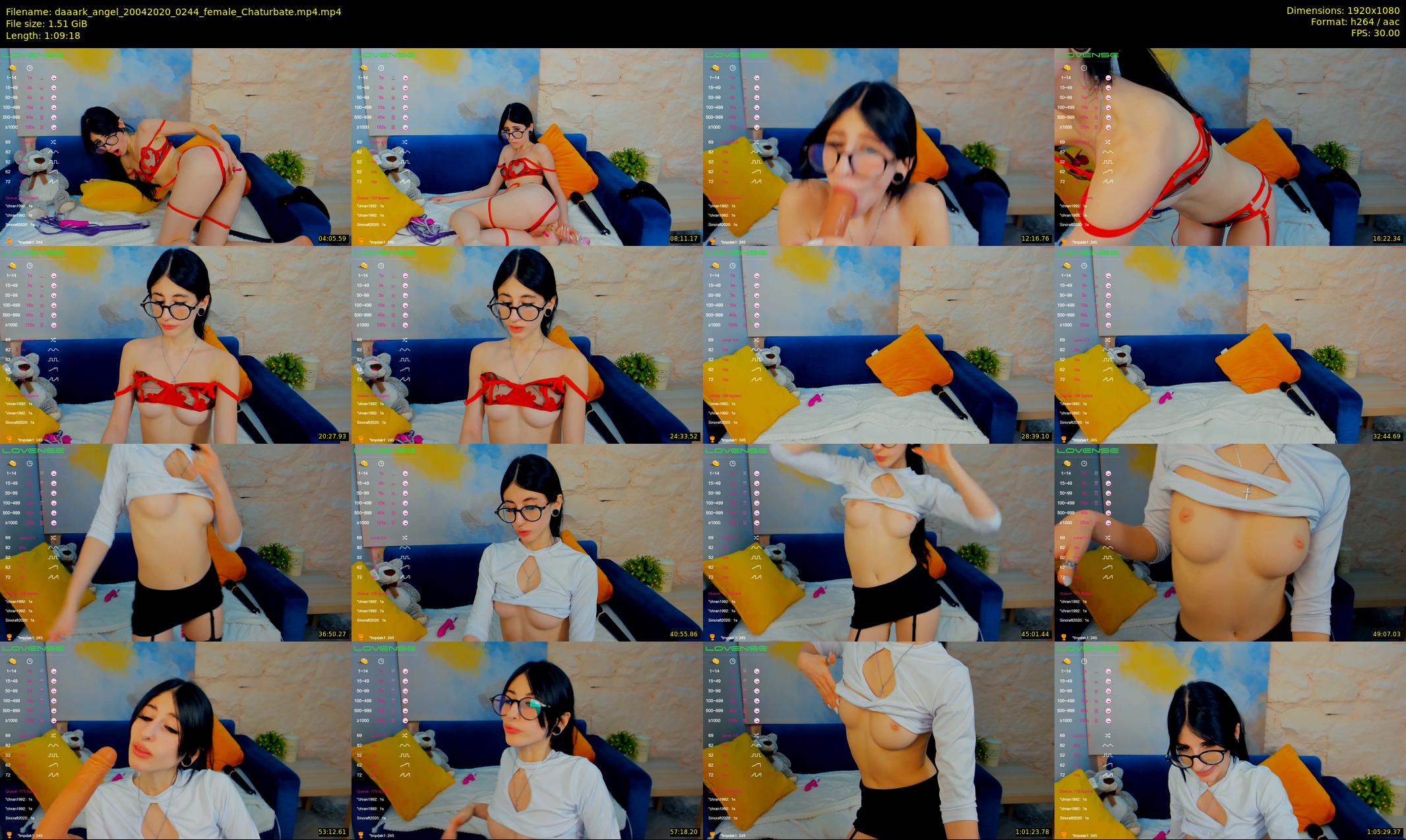 daaark_angel — 70 minute Chaturbate female cam show recording, 1080p, Apr 20, 2020