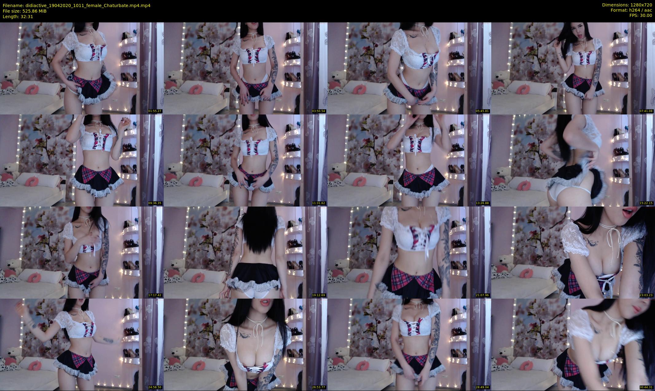 didiactive — 33 minute Chaturbate female cam show recording, 720p, Apr 19, 2020