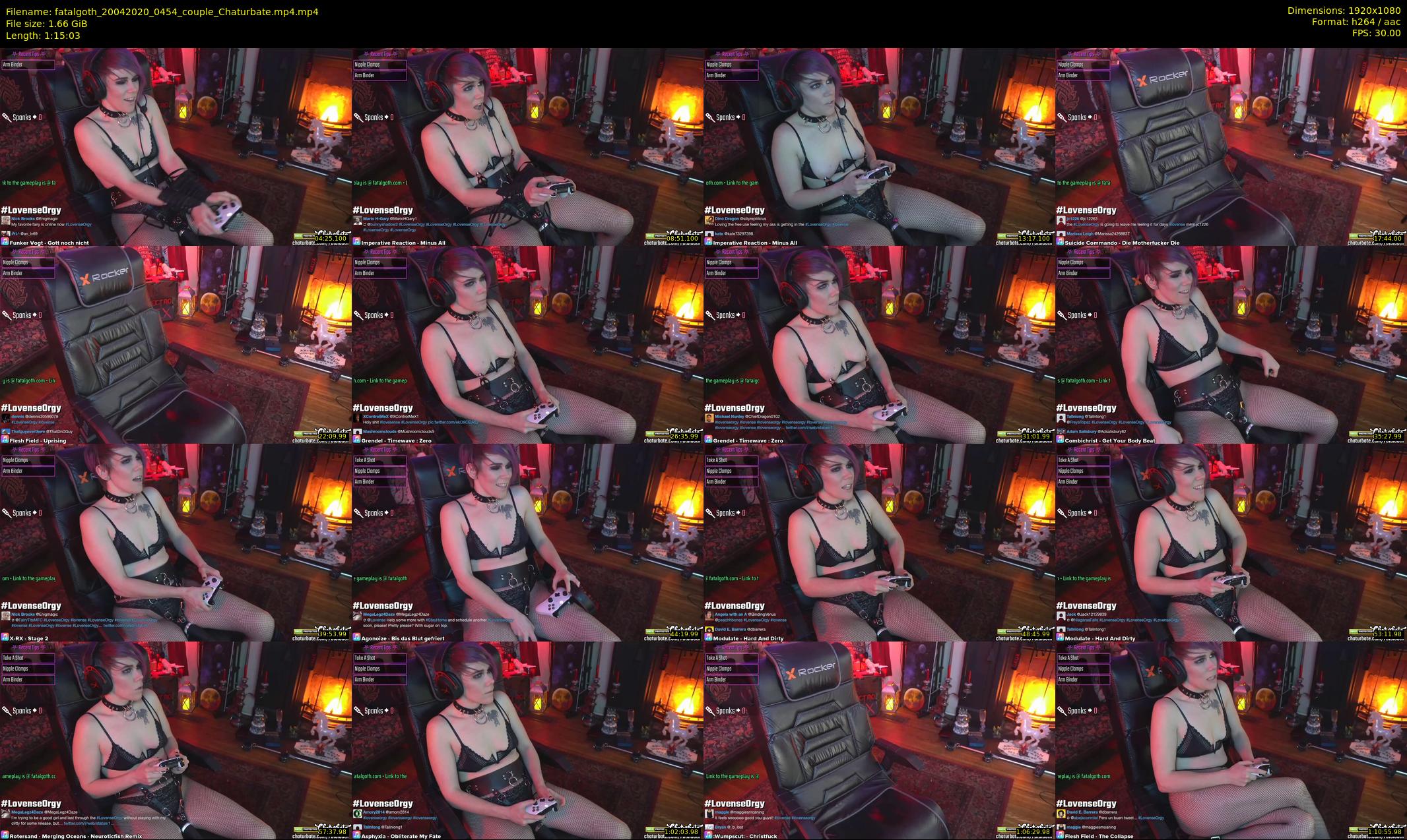 fatalgoth — 76 minute Chaturbate couple cam show recording, 1080p, Apr 20, 2020