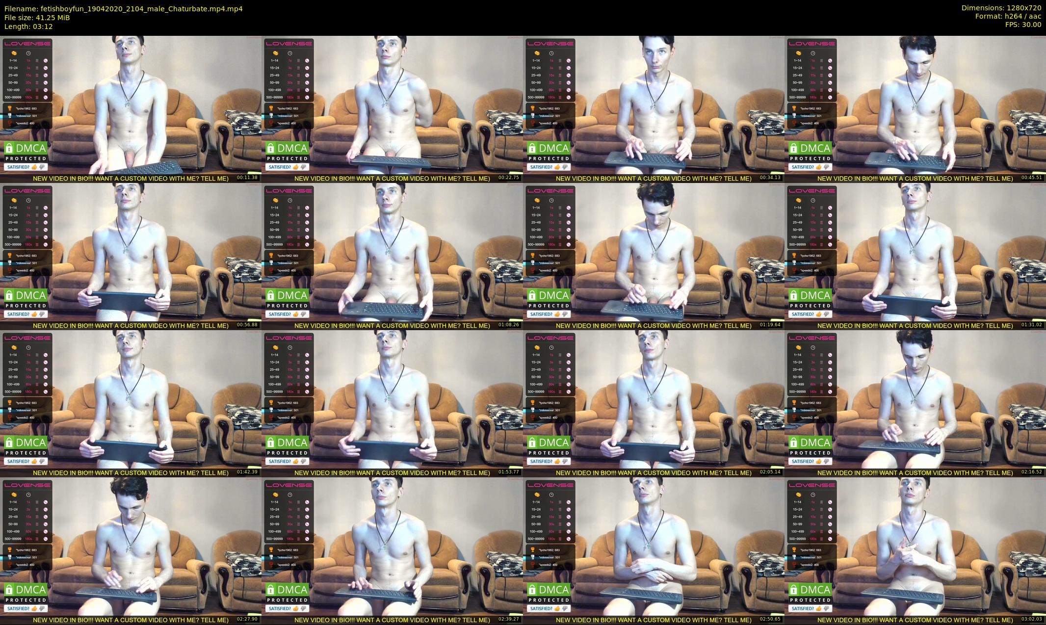 fetishboyfun — 4 minute Chaturbate male cam show recording, 720p, Apr 19, 2020