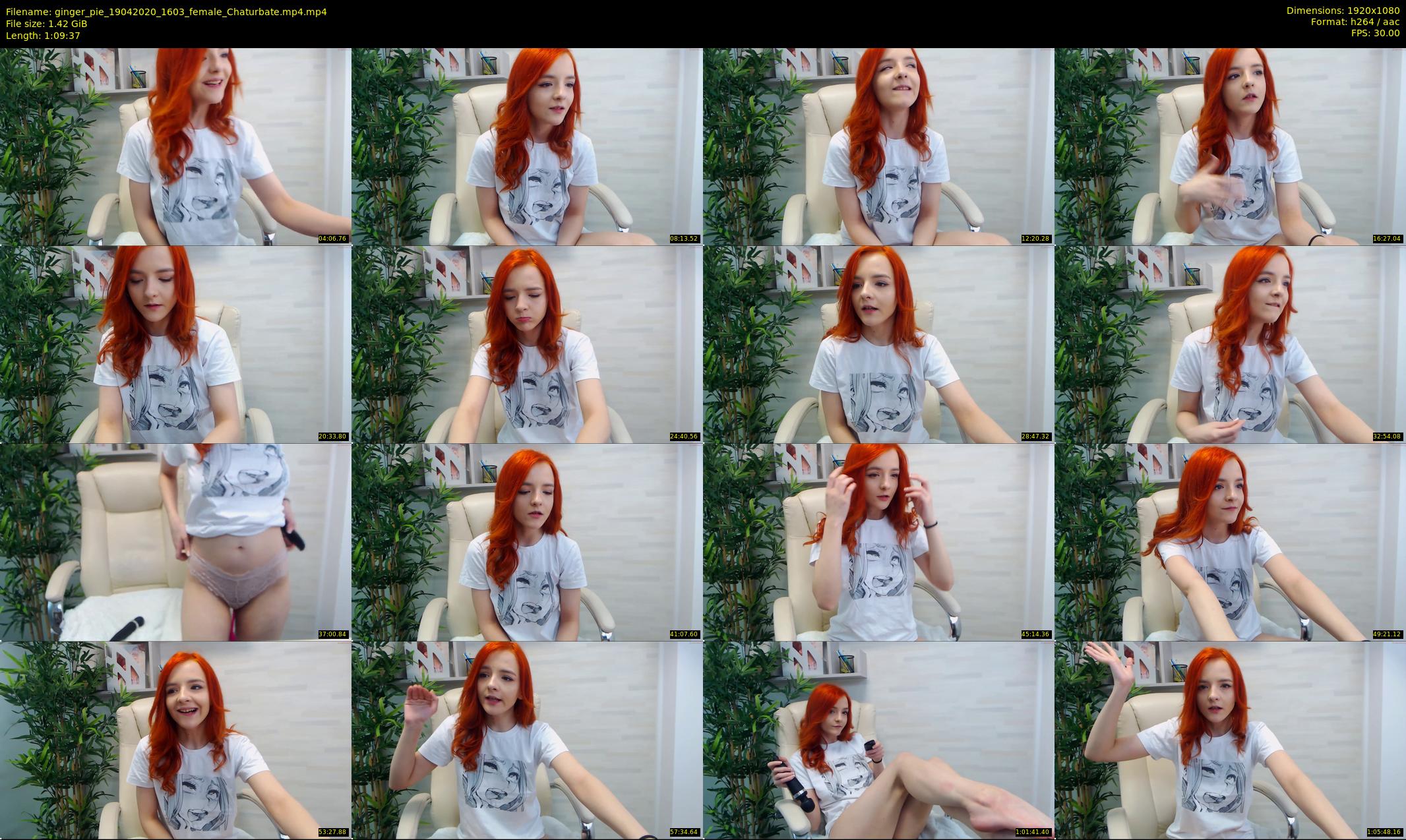 ginger_pie — 70 minute Chaturbate female cam show recording, 1080p, Apr 19, 2020