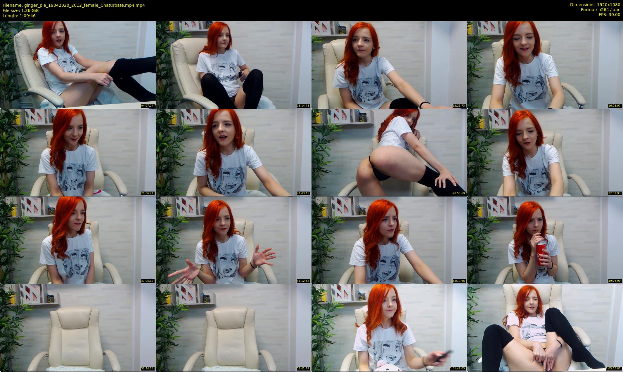 ginger_pie — 70 minute Chaturbate female cam show recording, 1080p, Apr 19, 2020