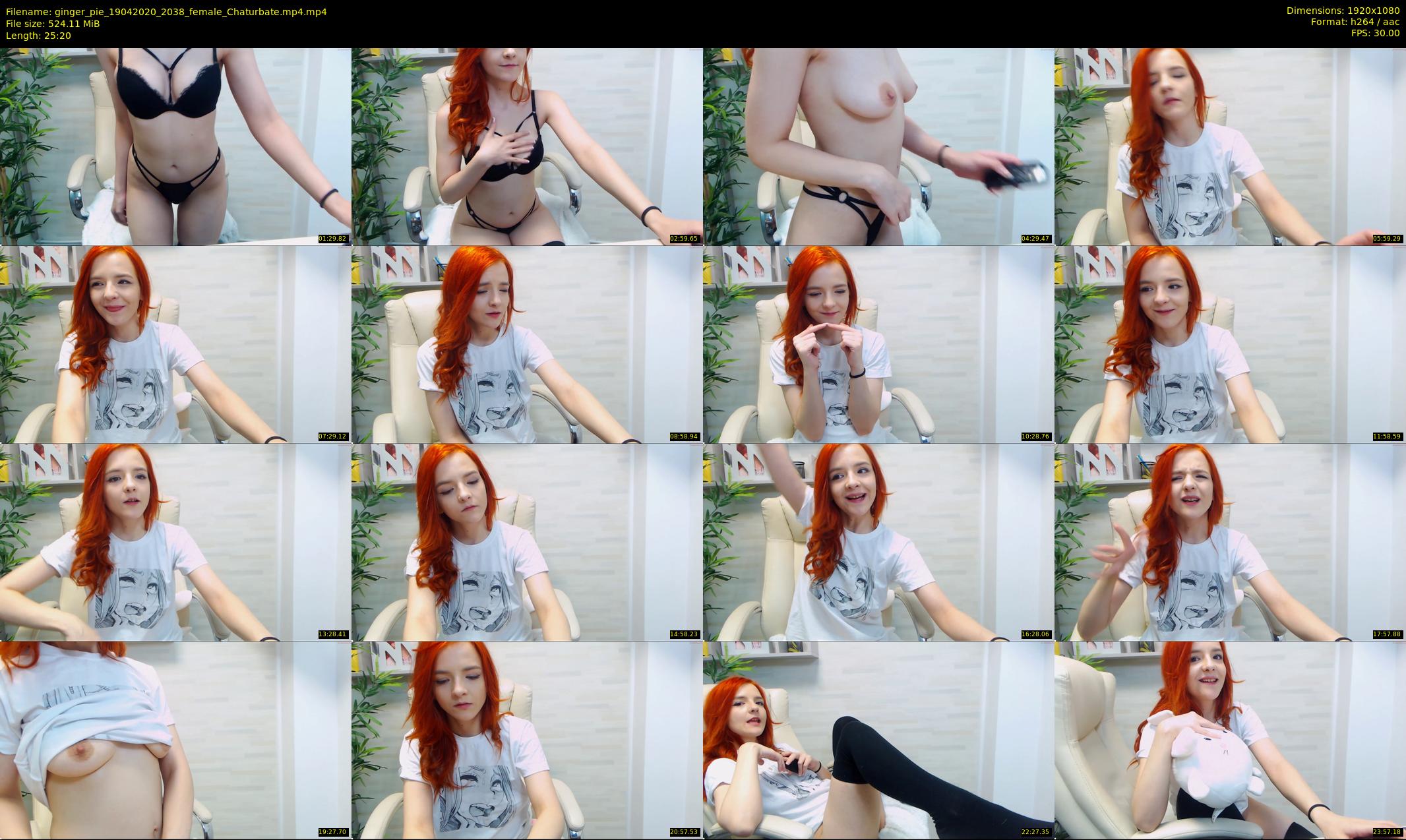 ginger_pie — 26 minute Chaturbate female cam show recording, 1080p, Apr 19, 2020