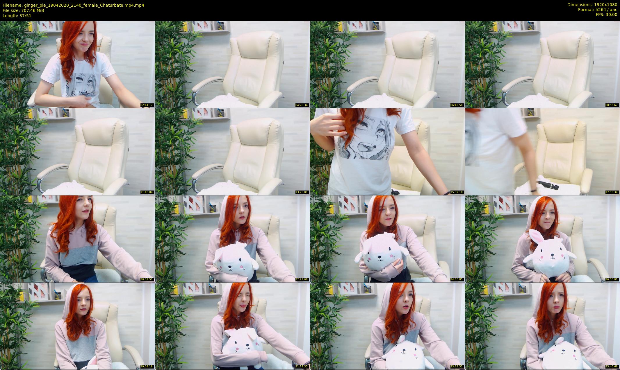 ginger_pie — 38 minute Chaturbate female cam show recording, 1080p, Apr 19, 2020