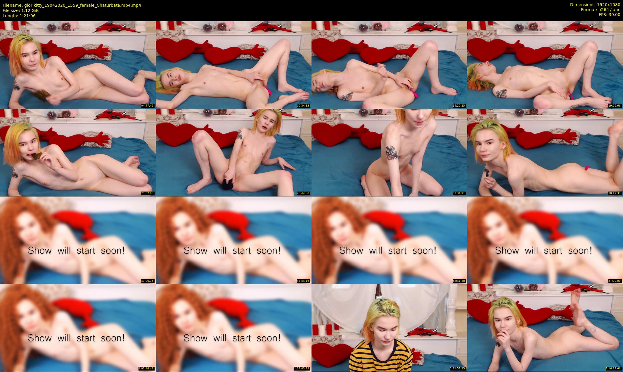glorikitty — 82 minute Chaturbate female cam show recording, 1080p, Apr 19, 2020
