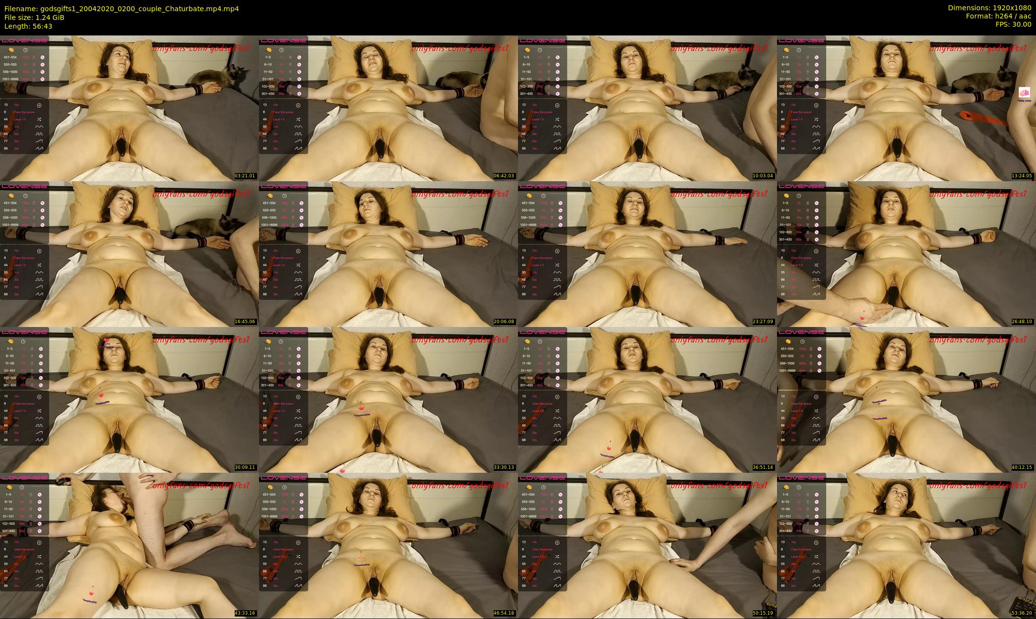 godsgifts1 — 57 minute Chaturbate couple cam show recording, 1080p, Apr 20, 2020