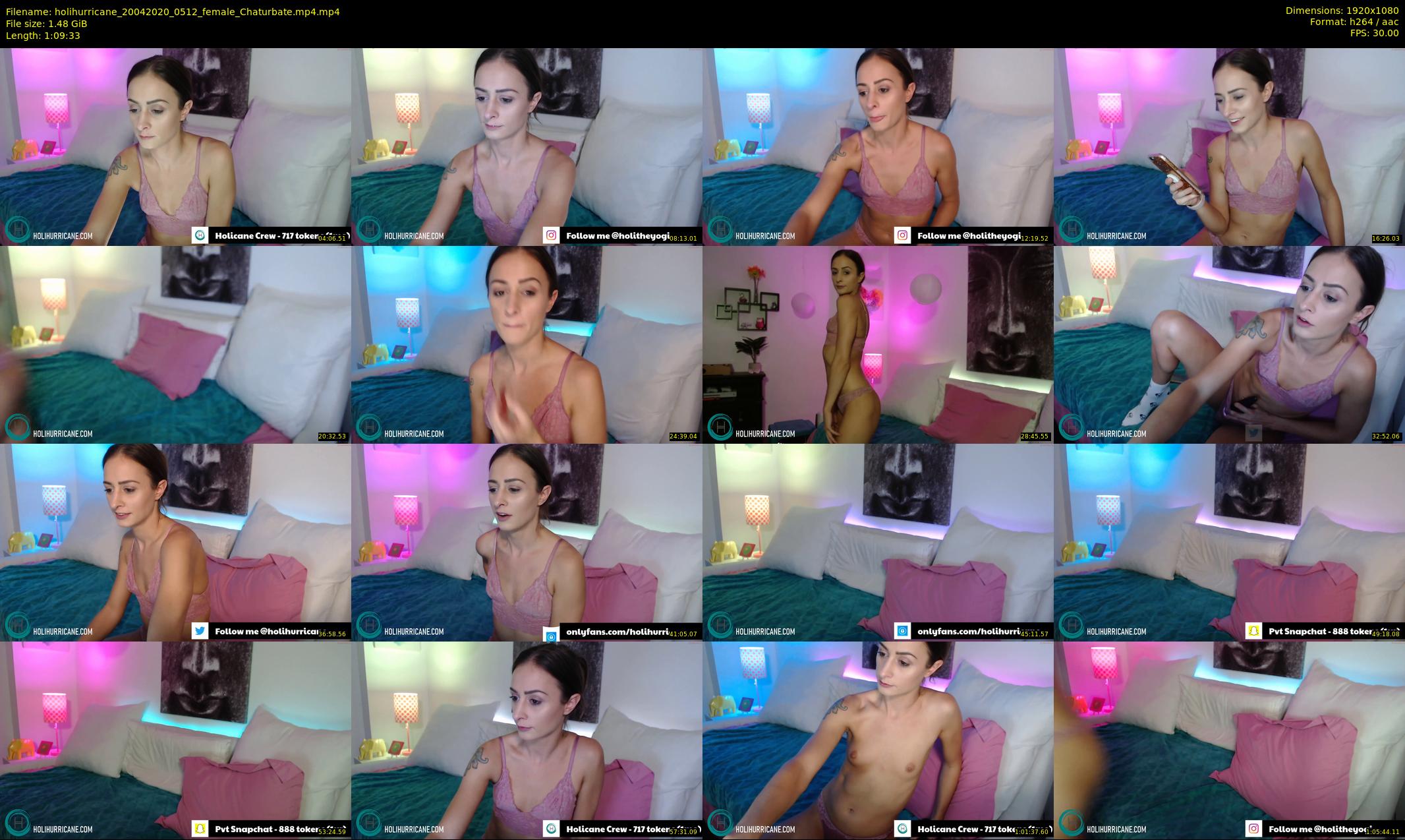 holihurricane — 70 minute Chaturbate female cam show recording, 1080p, Apr 20, 2020