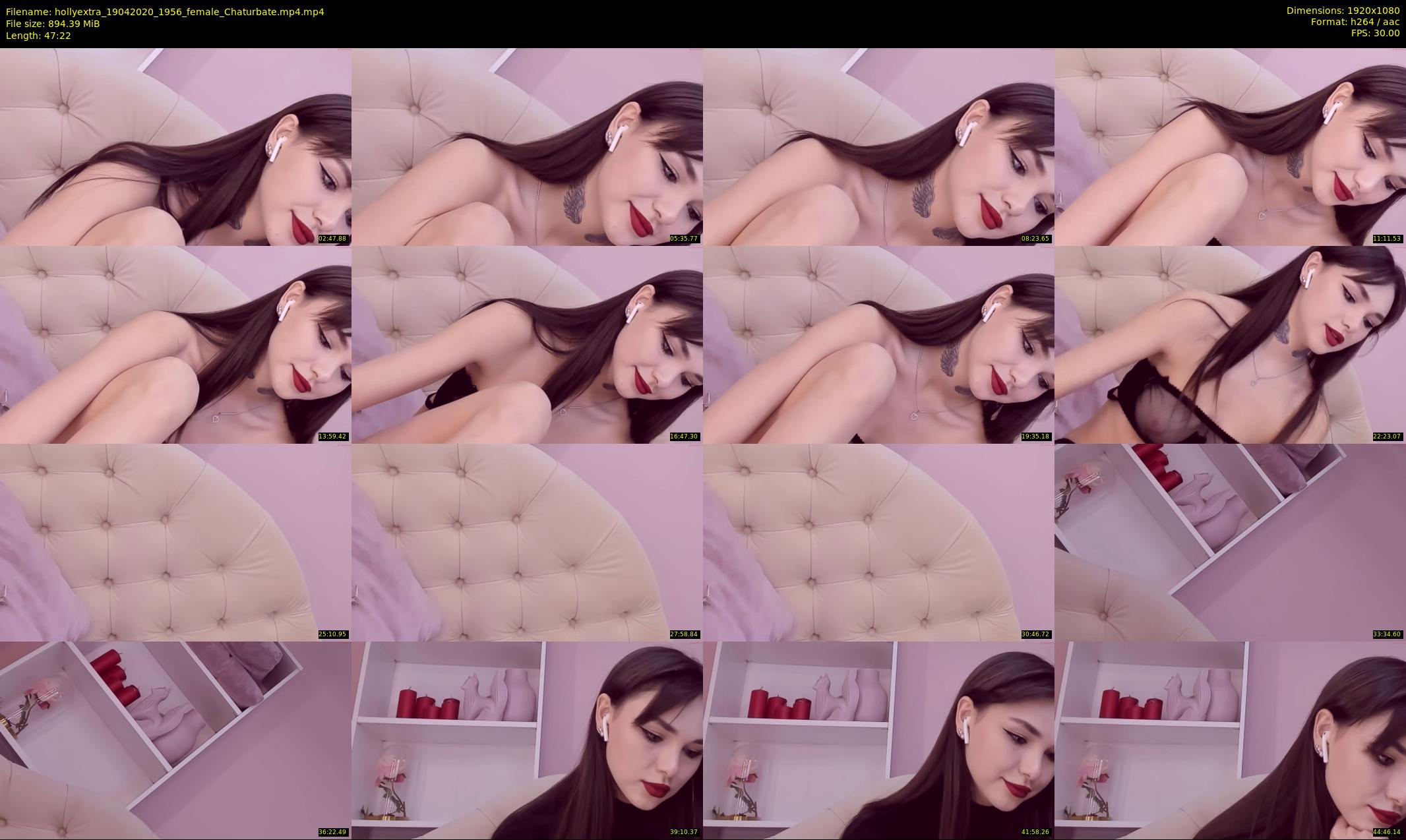hollyextra — 48 minute Chaturbate female cam show recording, 1080p, Apr 19, 2020