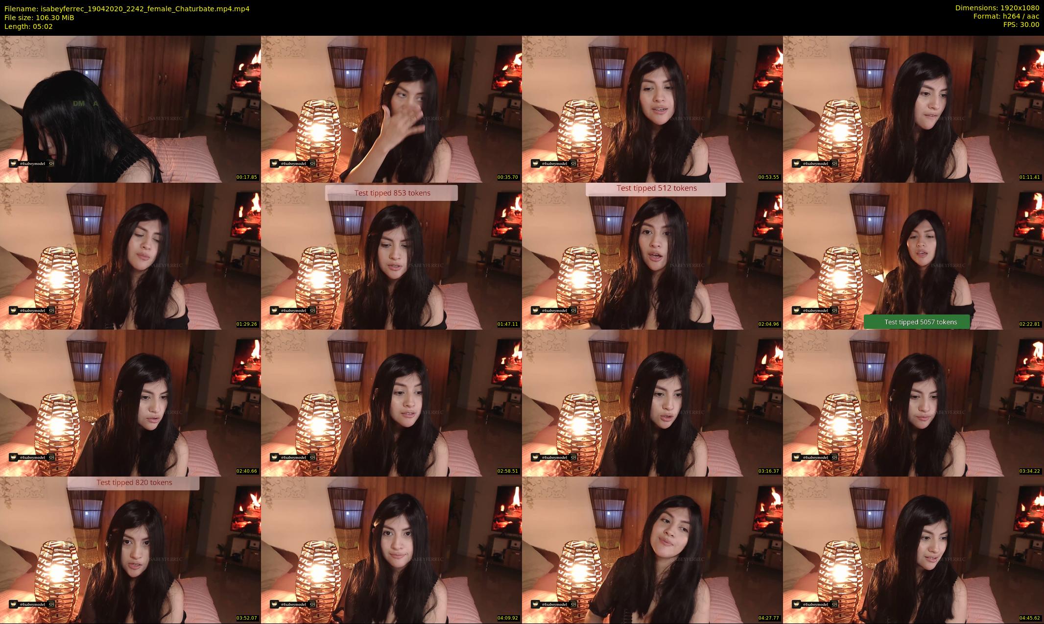 isabeyferrec — 6 minute Chaturbate female cam show recording, 1080p, Apr 19, 2020
