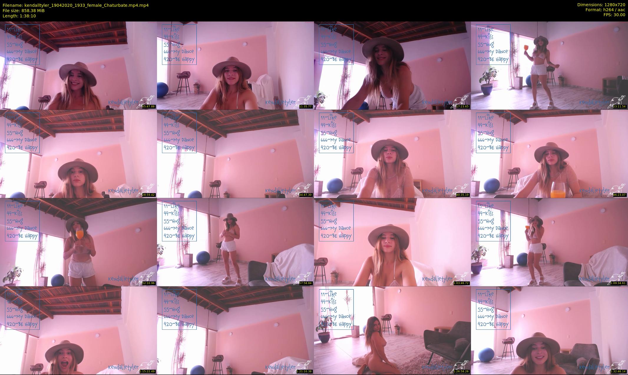 kendalltyler — 99 minute Chaturbate female cam show recording, 720p, Apr 19, 2020