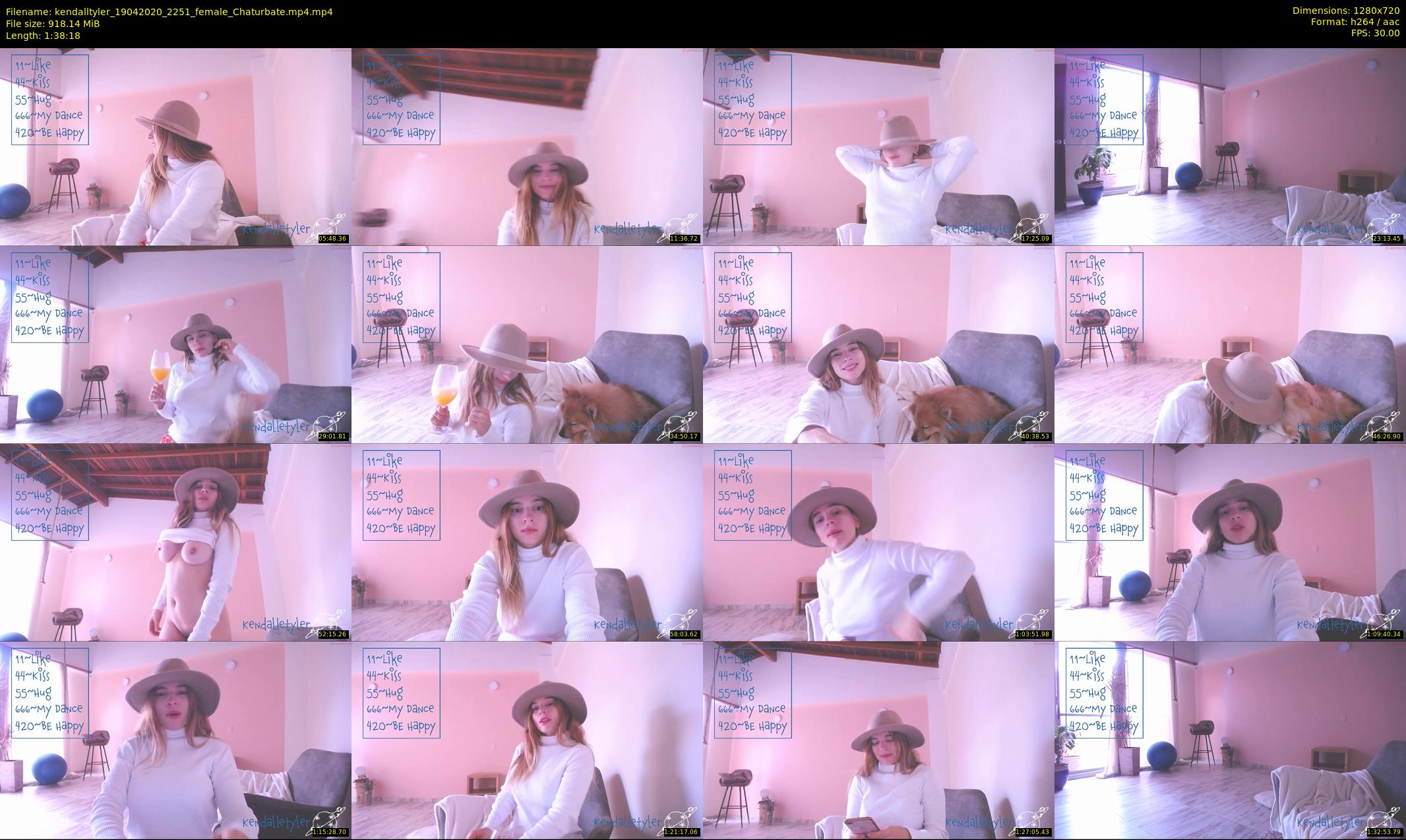 kendalltyler — 99 minute Chaturbate female cam show recording, 720p, Apr 19, 2020