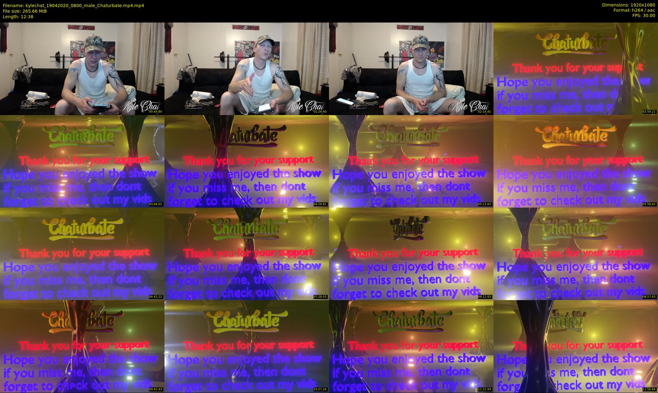 kylechat — 13 minute Chaturbate male cam show recording, 1080p, Apr 19, 2020