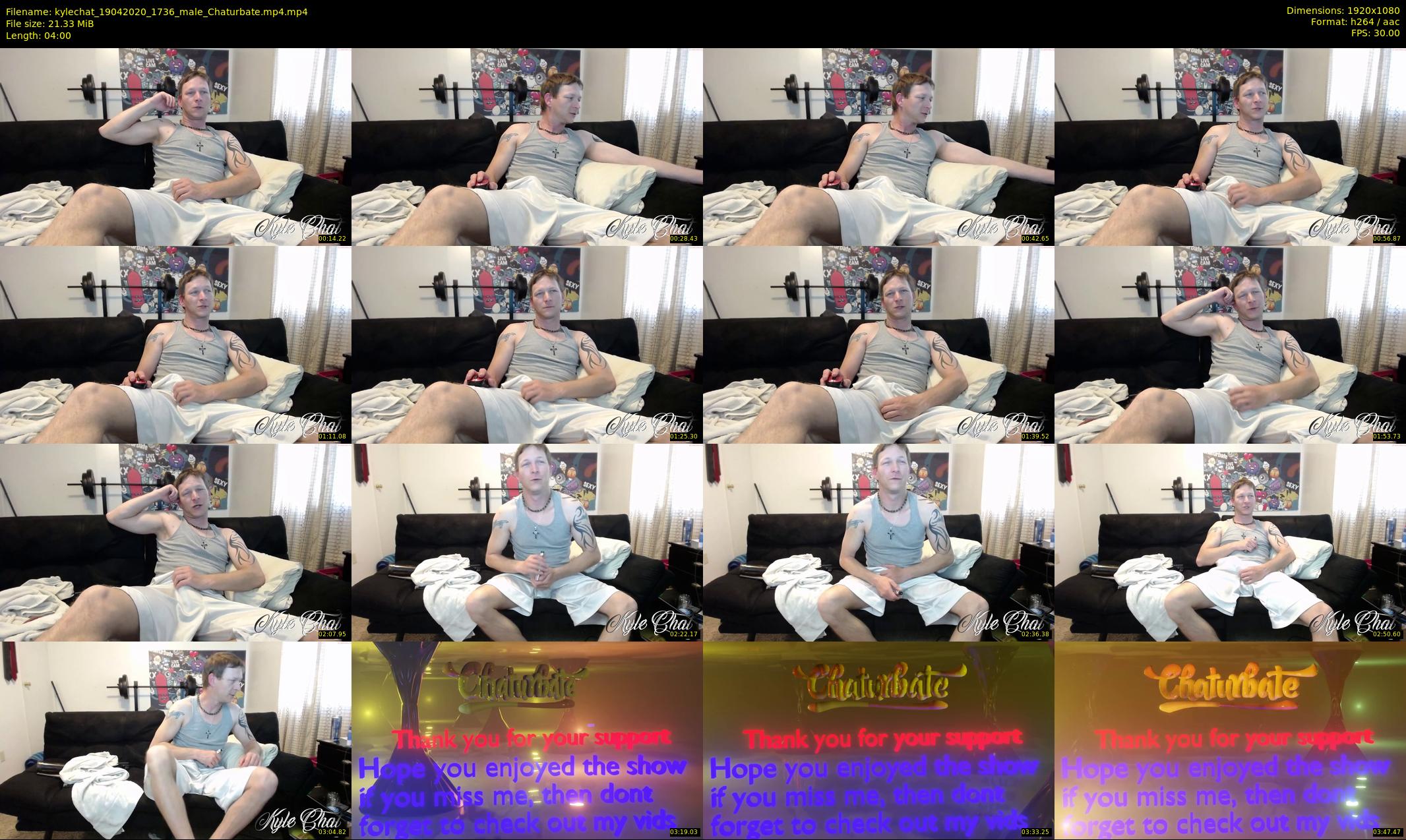 kylechat — 4 minute Chaturbate male cam show recording, 1080p, Apr 19, 2020