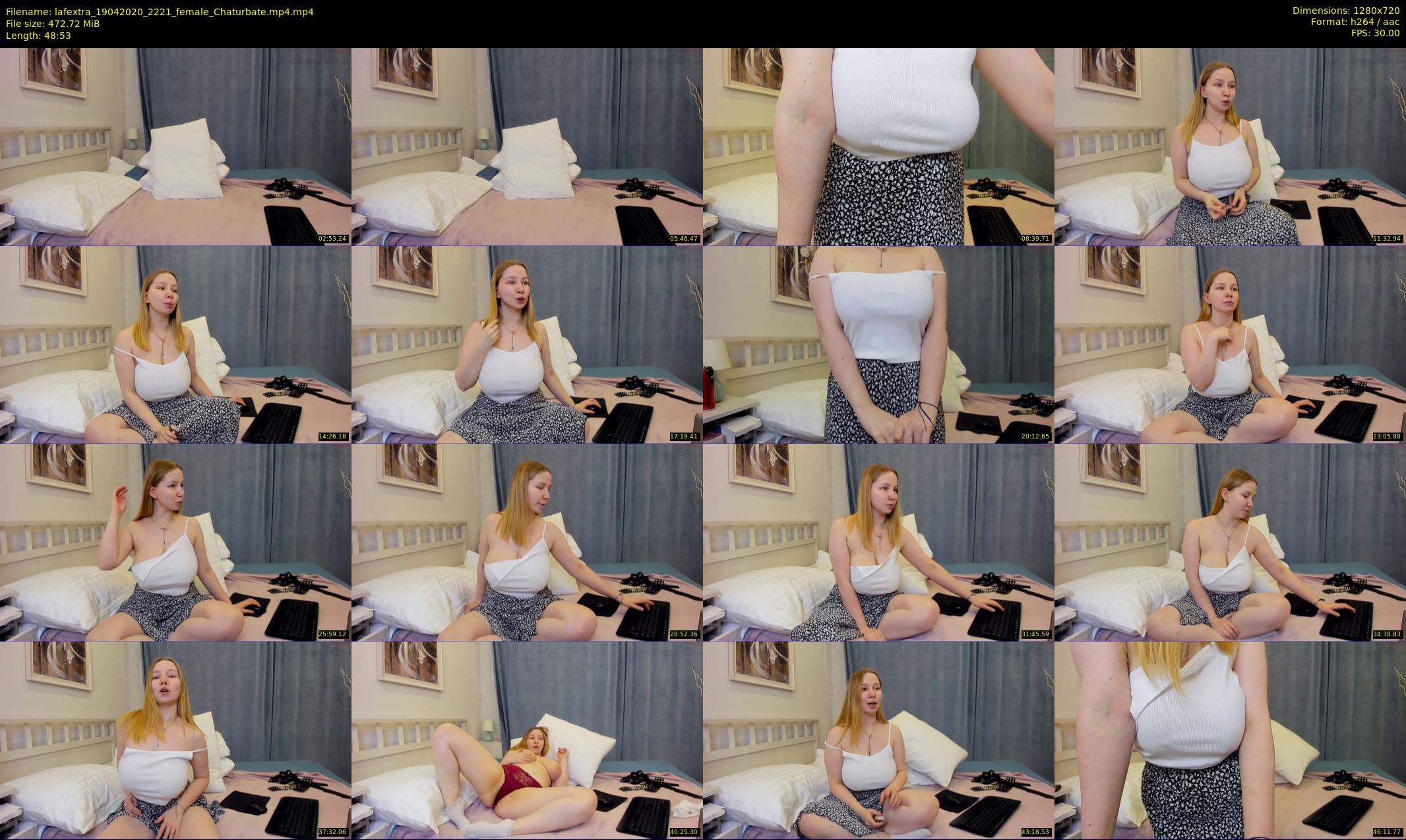 lafextra — 49 minute Chaturbate female cam show recording, 720p, Apr 19, 2020