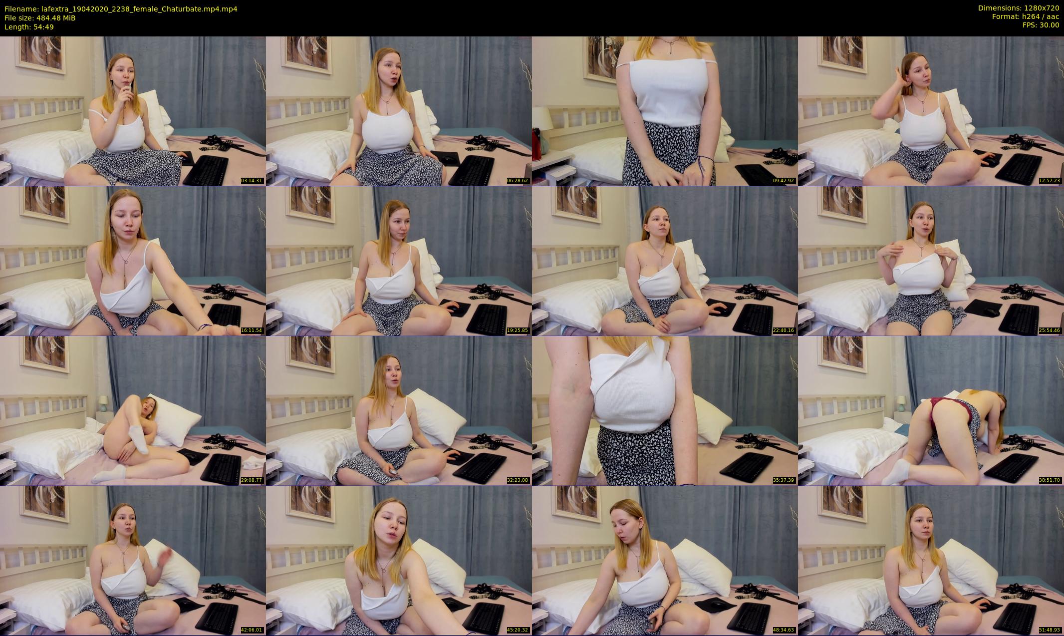 lafextra — 55 minute Chaturbate female cam show recording, 720p, Apr 19, 2020