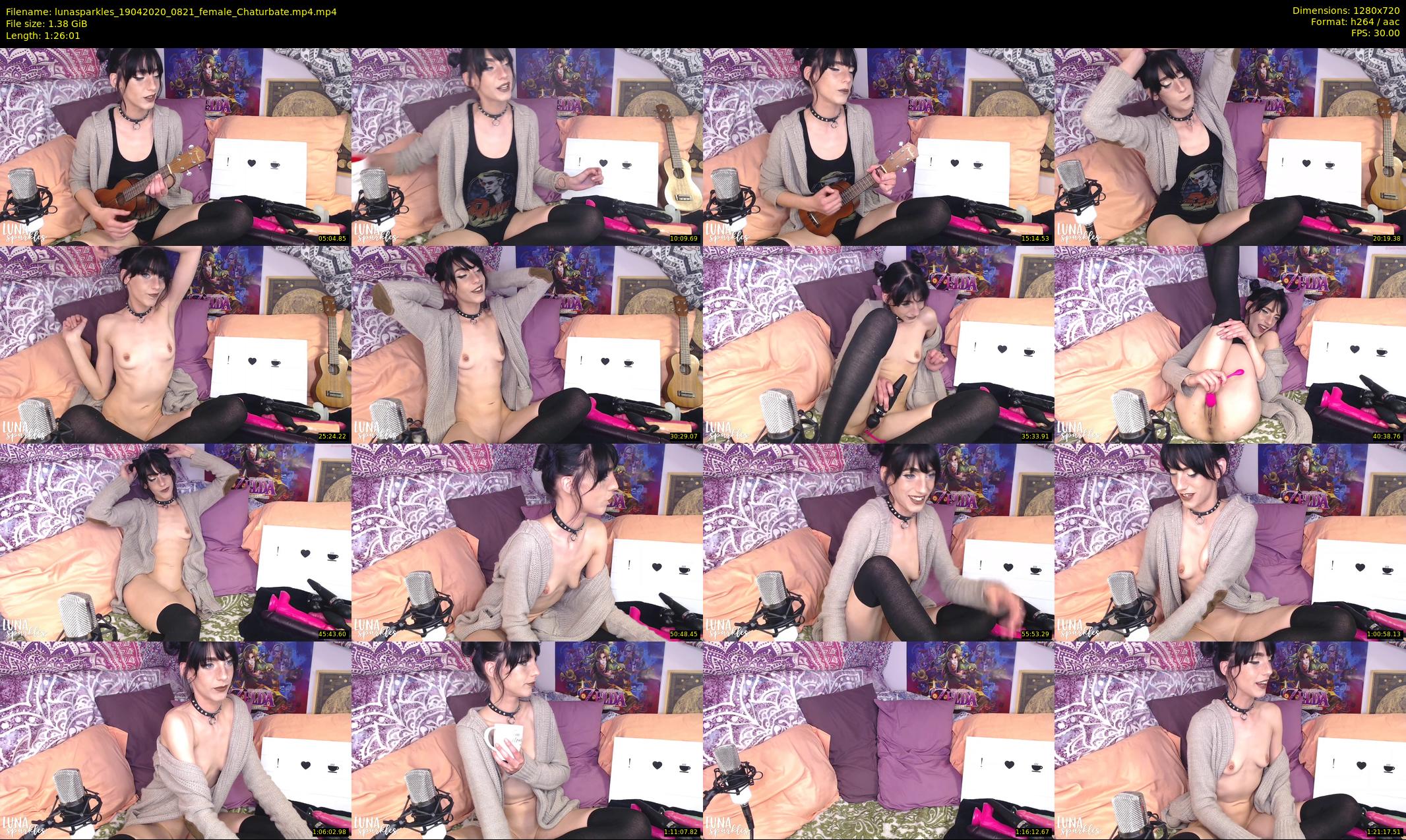 lunasparkles — 87 minute Chaturbate female cam show recording, 720p, Apr 19, 2020