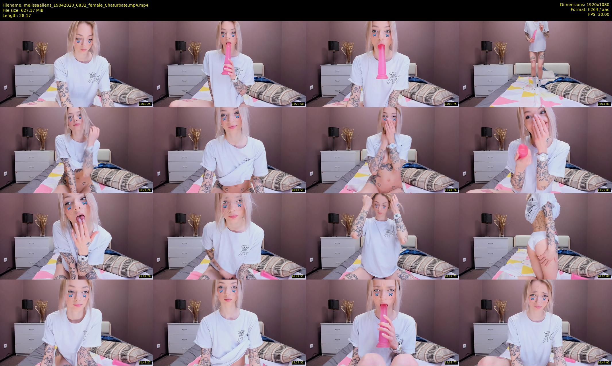 melissaallens — 29 minute Chaturbate female cam show recording, 1080p, Apr 19, 2020