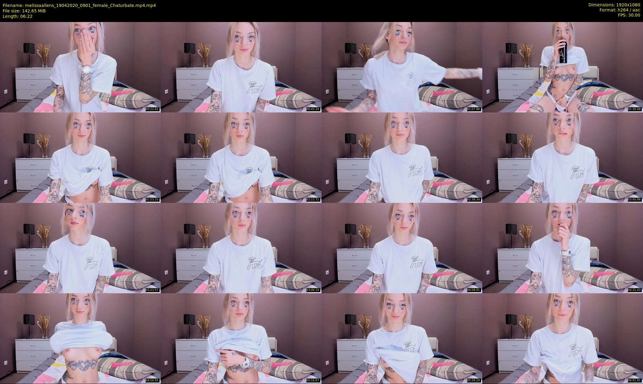 melissaallens — 7 minute Chaturbate female cam show recording, 1080p, Apr 19, 2020