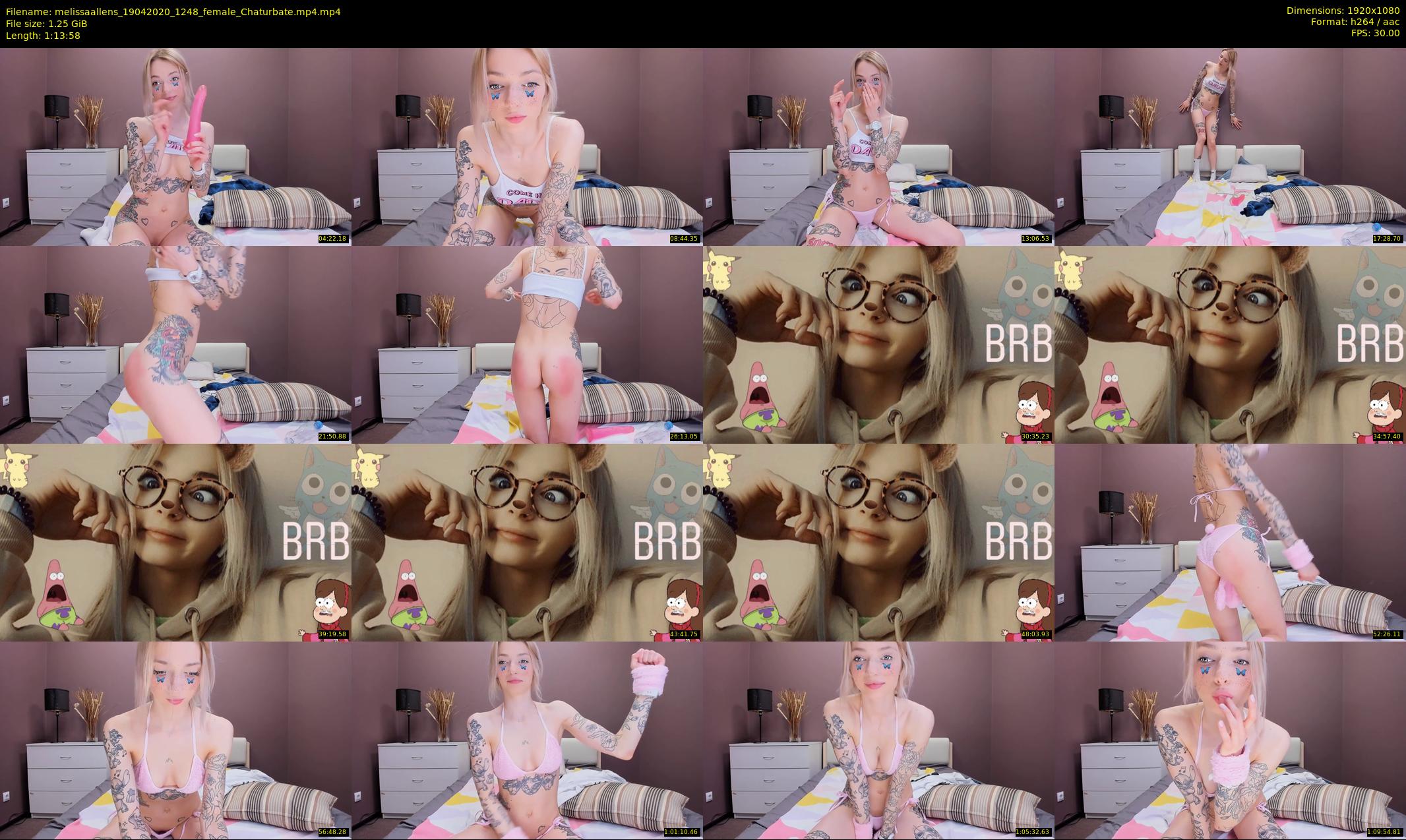melissaallens — 74 minute Chaturbate female cam show recording, 1080p, Apr 19, 2020