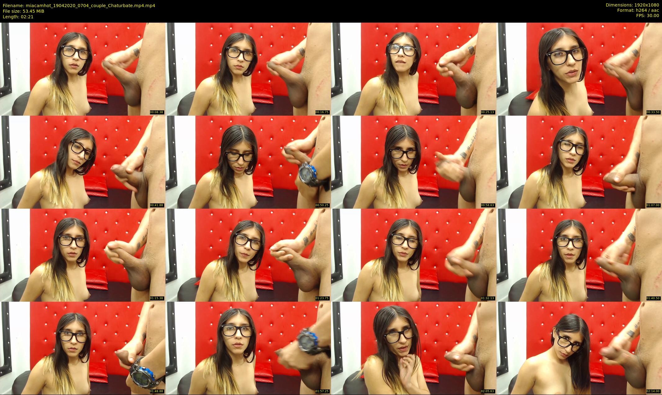 miacamhot — 3 minute Chaturbate couple cam show recording, 1080p, Apr 19, 2020