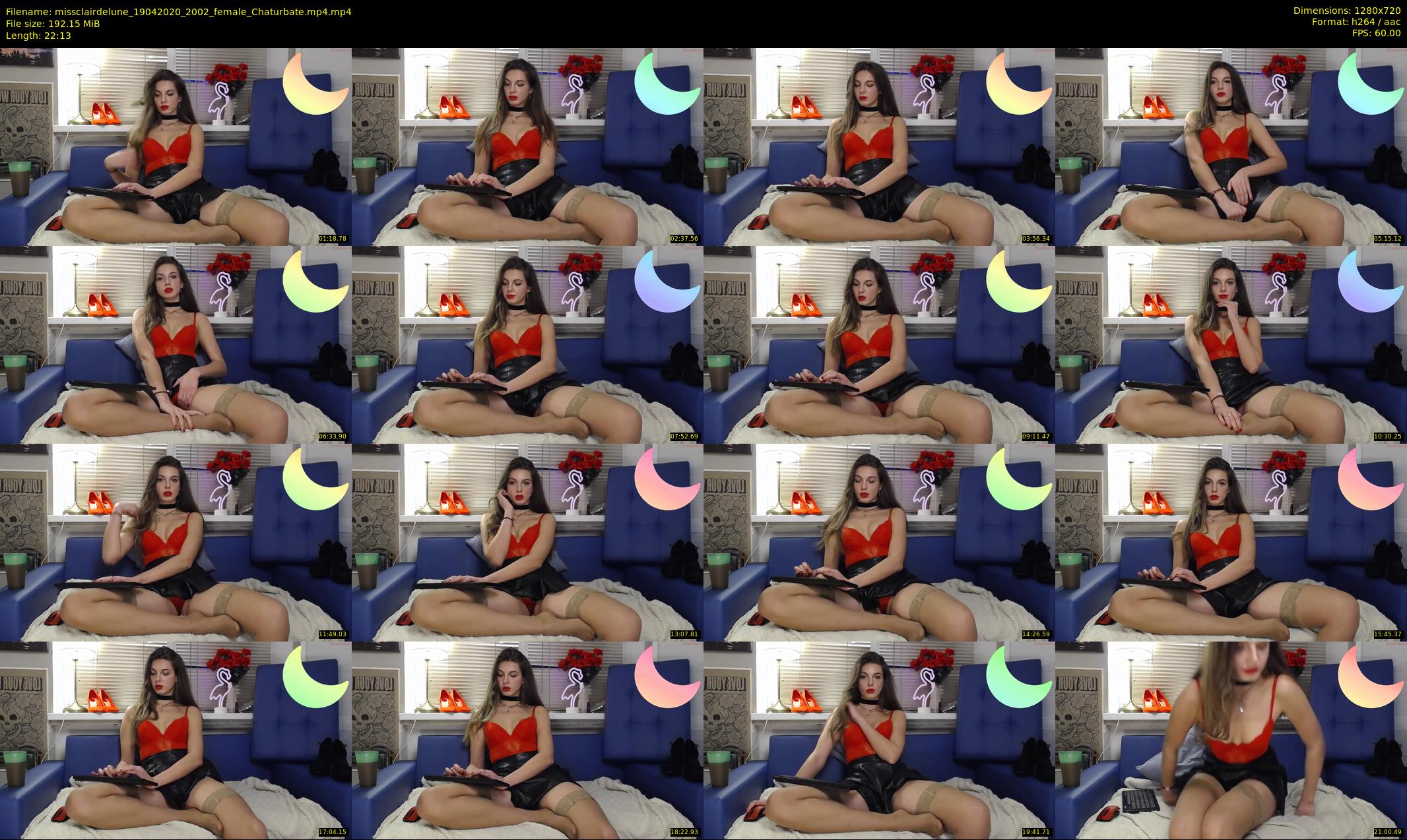 missclairdelune — 23 minute Chaturbate female cam show recording, 720p, Apr 19, 2020