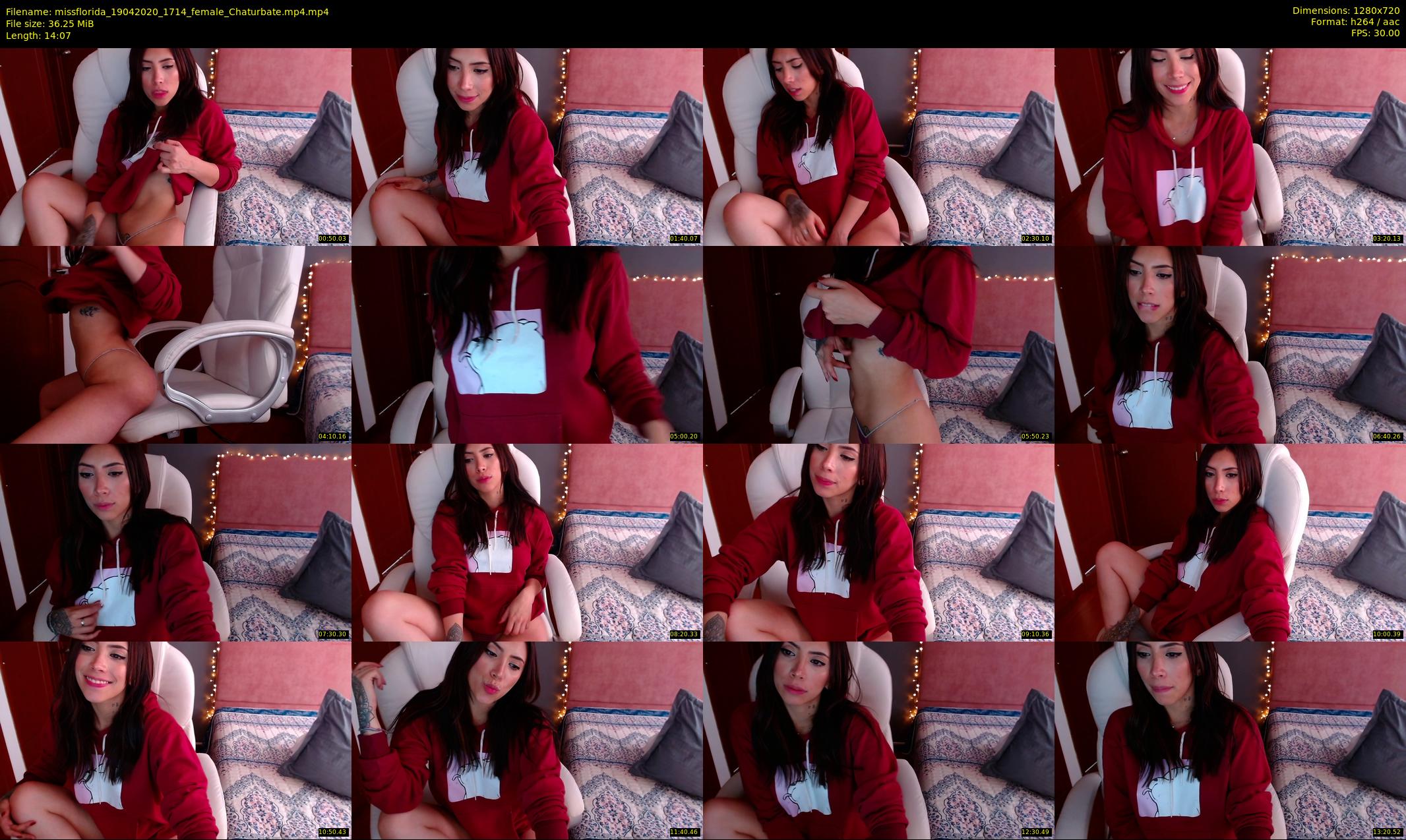 missflorida — 15 minute Chaturbate female cam show recording, 720p, Apr 19, 2020