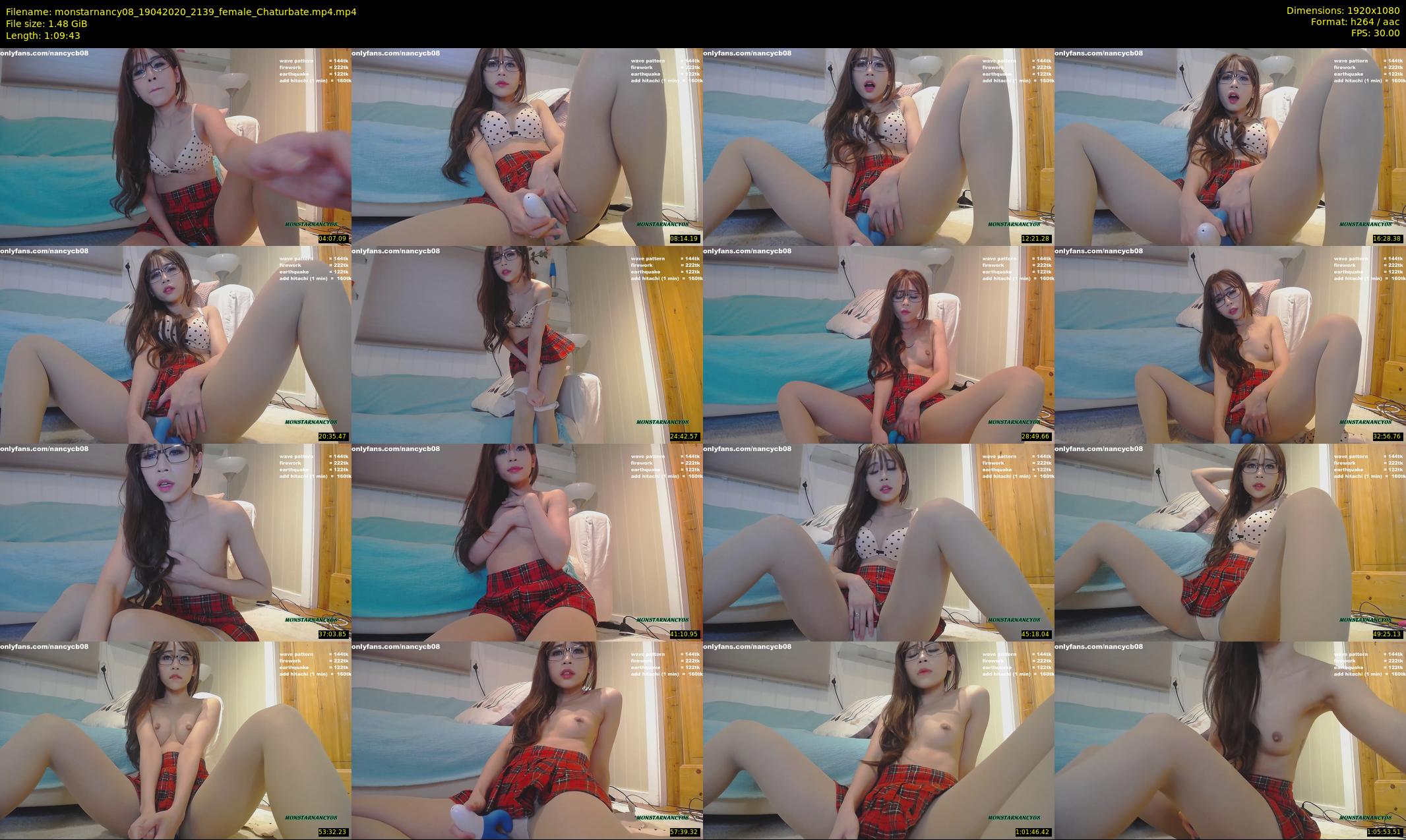 monstarnancy08 — 70 minute Chaturbate female cam show recording, 1080p, Apr 19, 2020