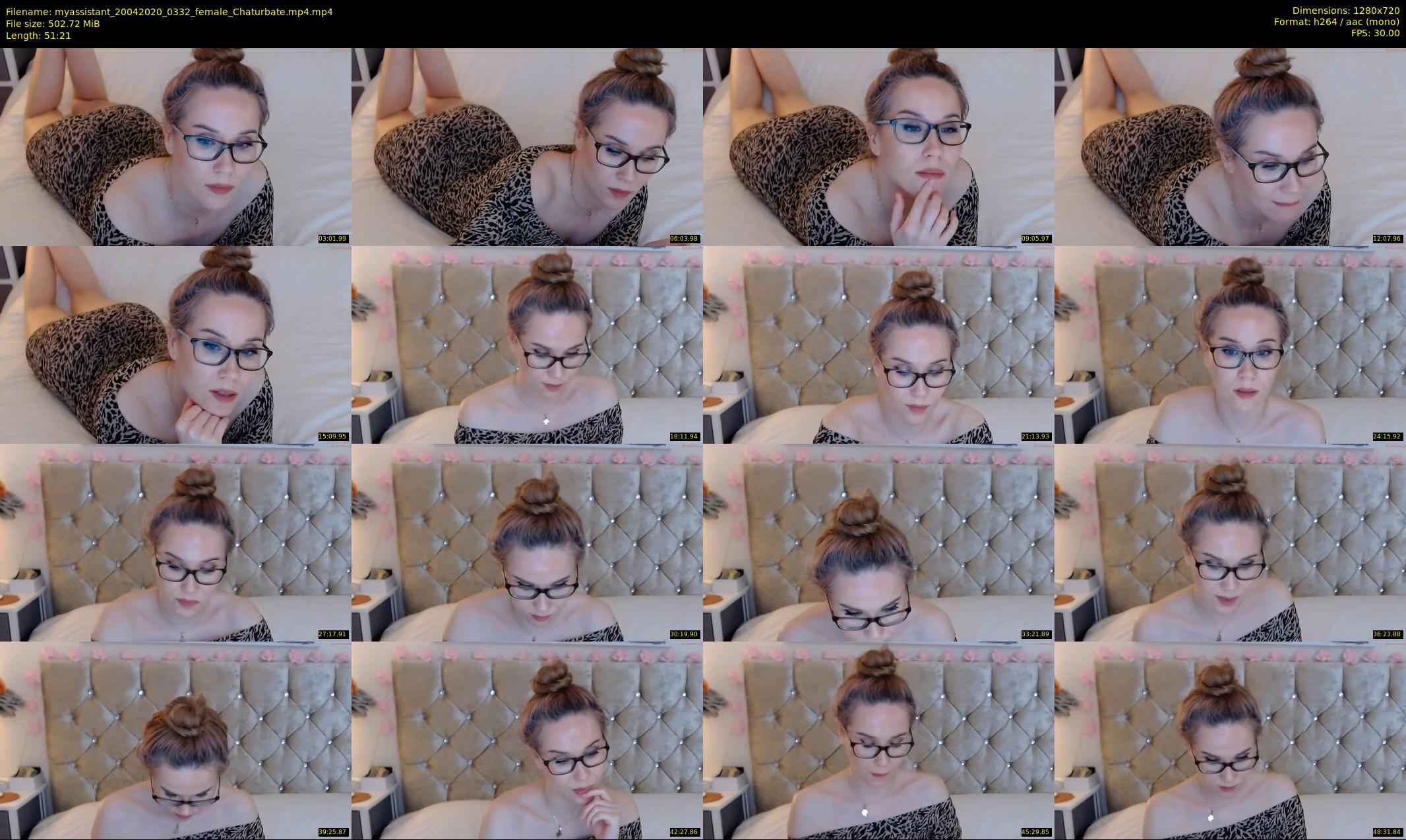 myassistant — 52 minute Chaturbate female cam show recording, 720p, Apr 20, 2020